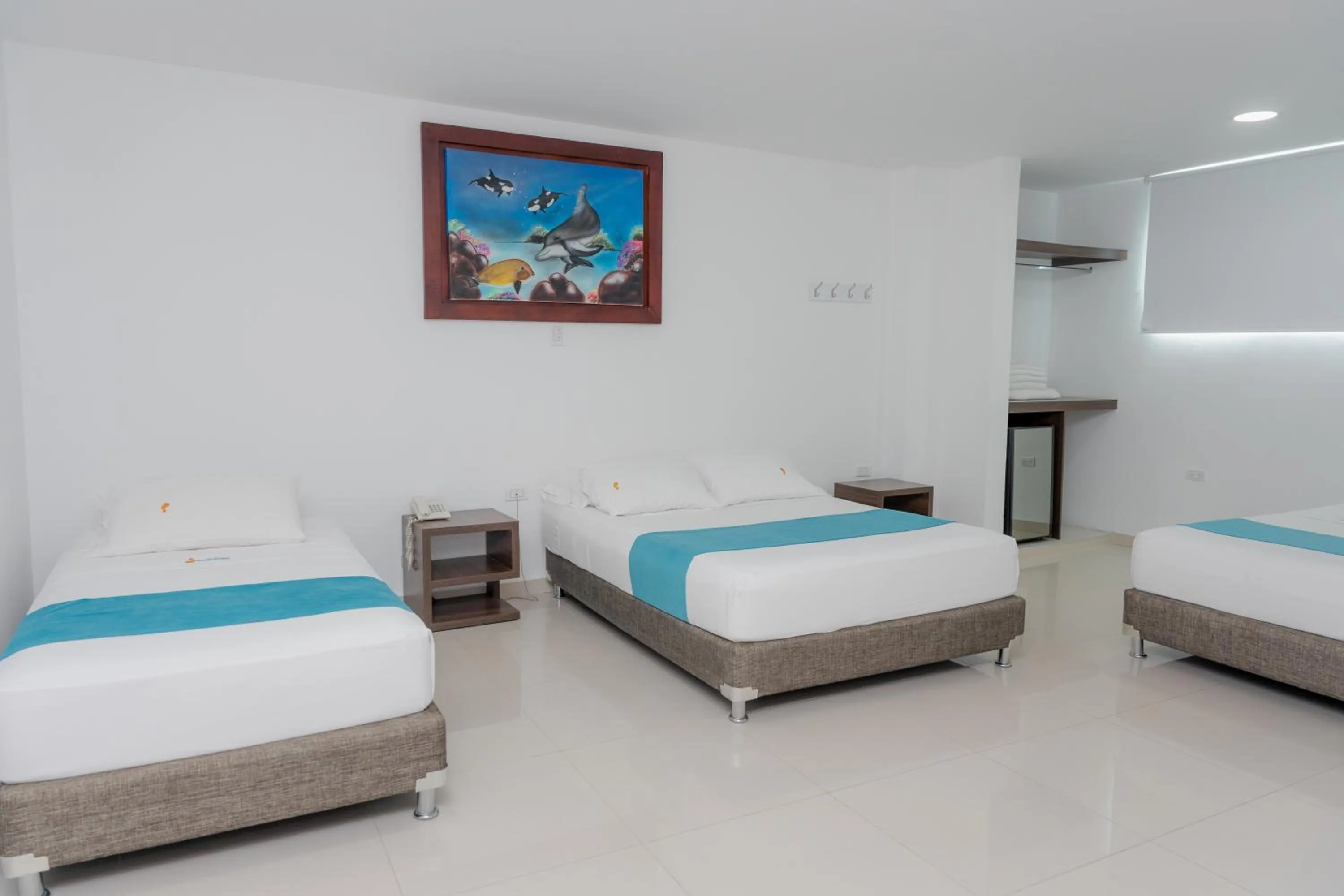 Bed in Hotel Aguamarina