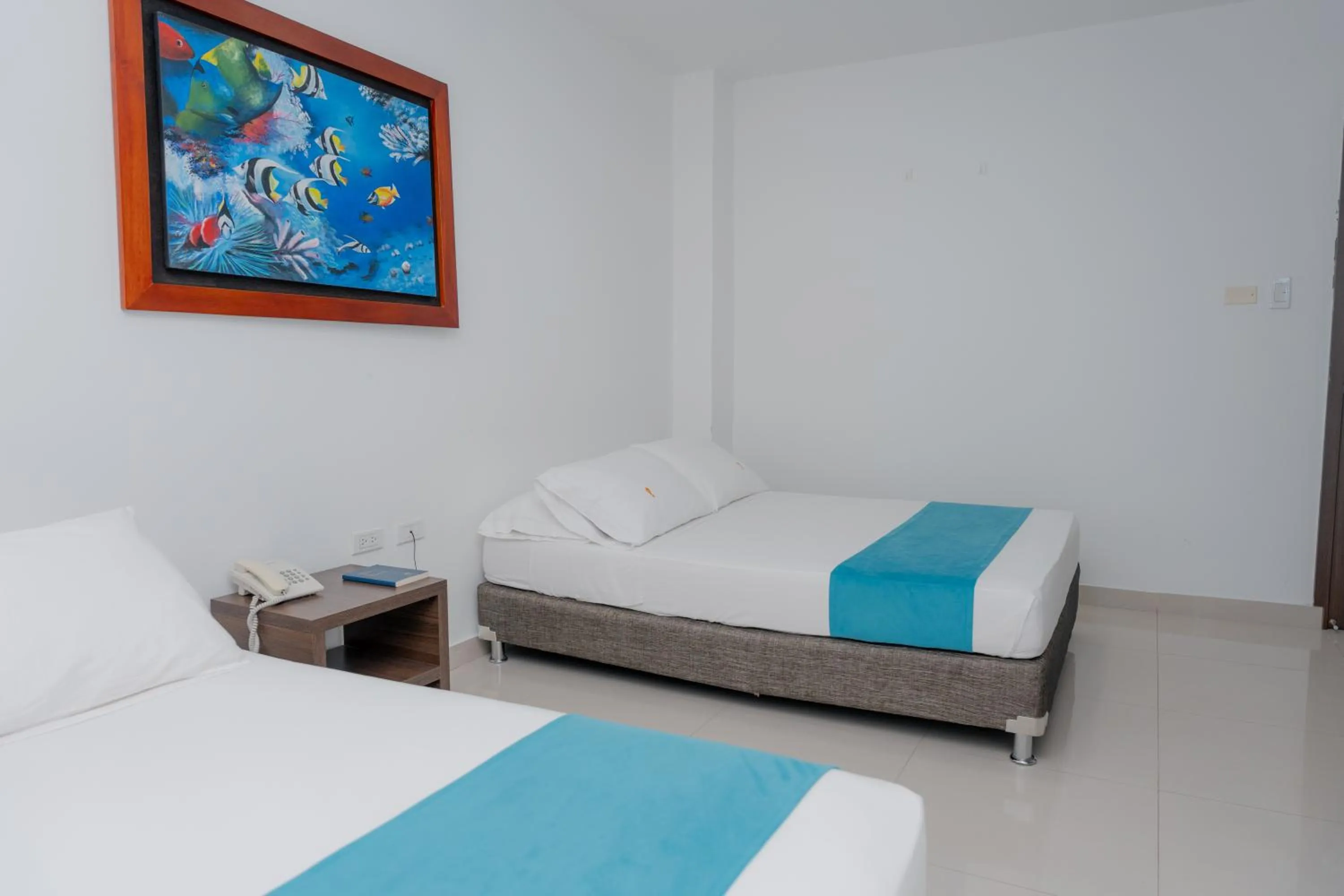 Bed in Hotel Aguamarina