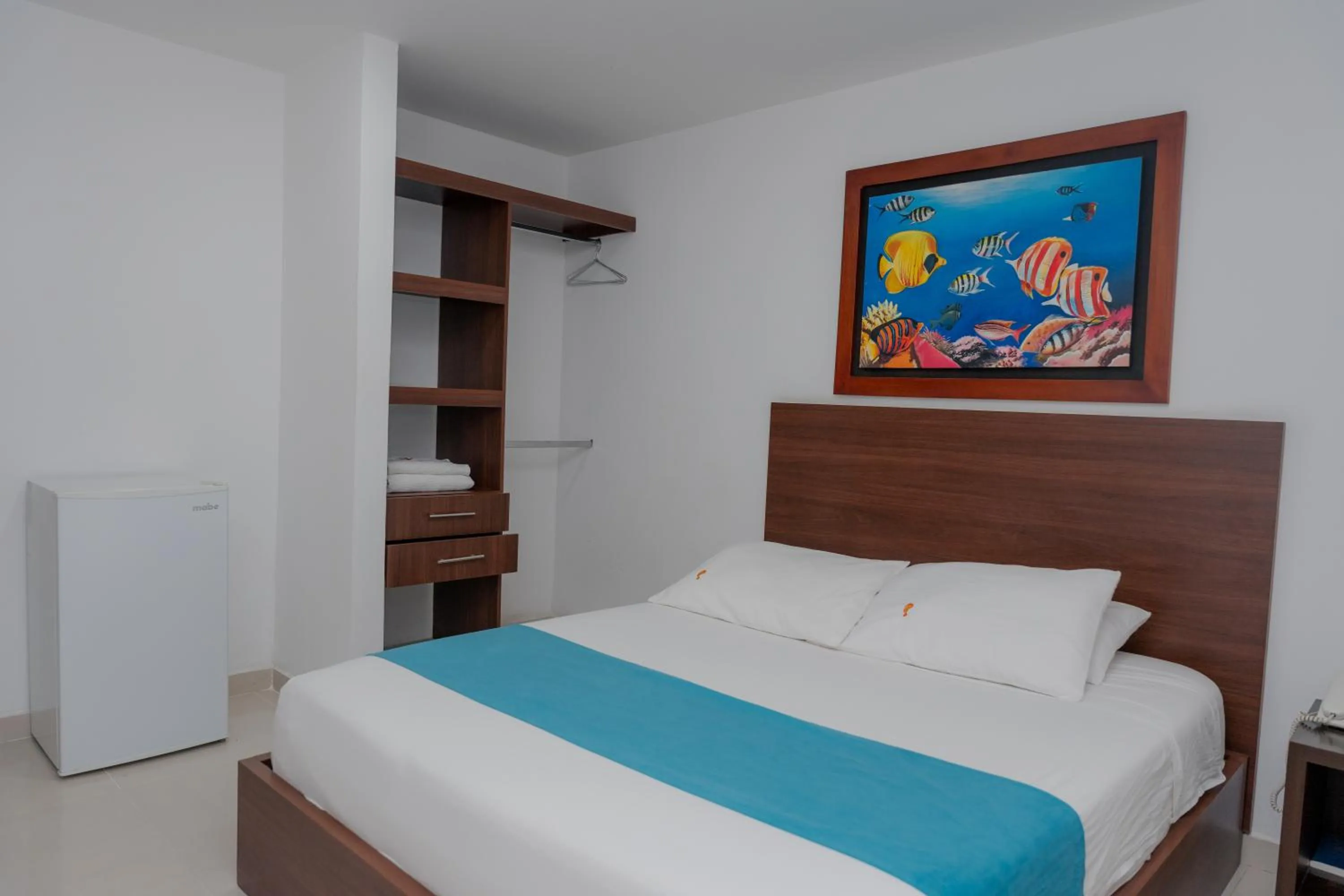 Bed in Hotel Aguamarina