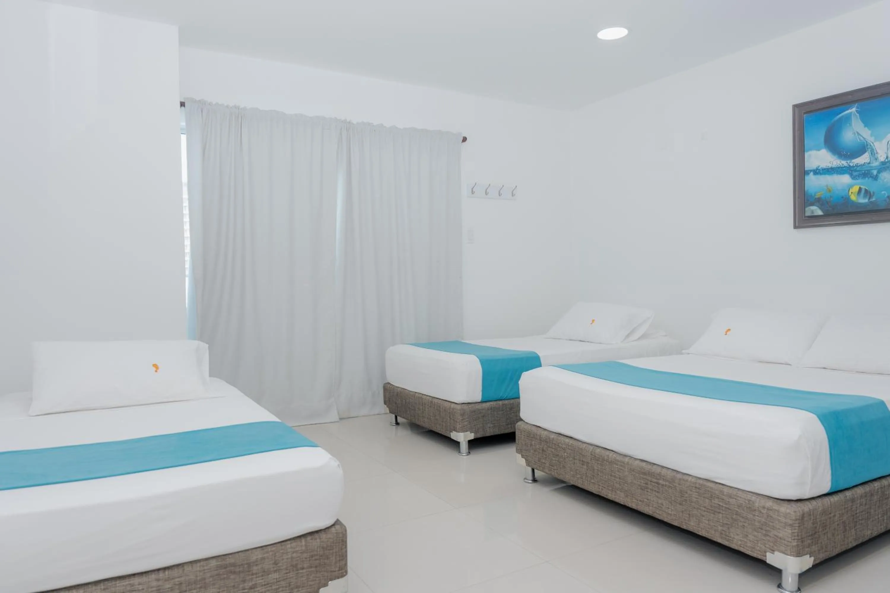 Bed in Hotel Aguamarina