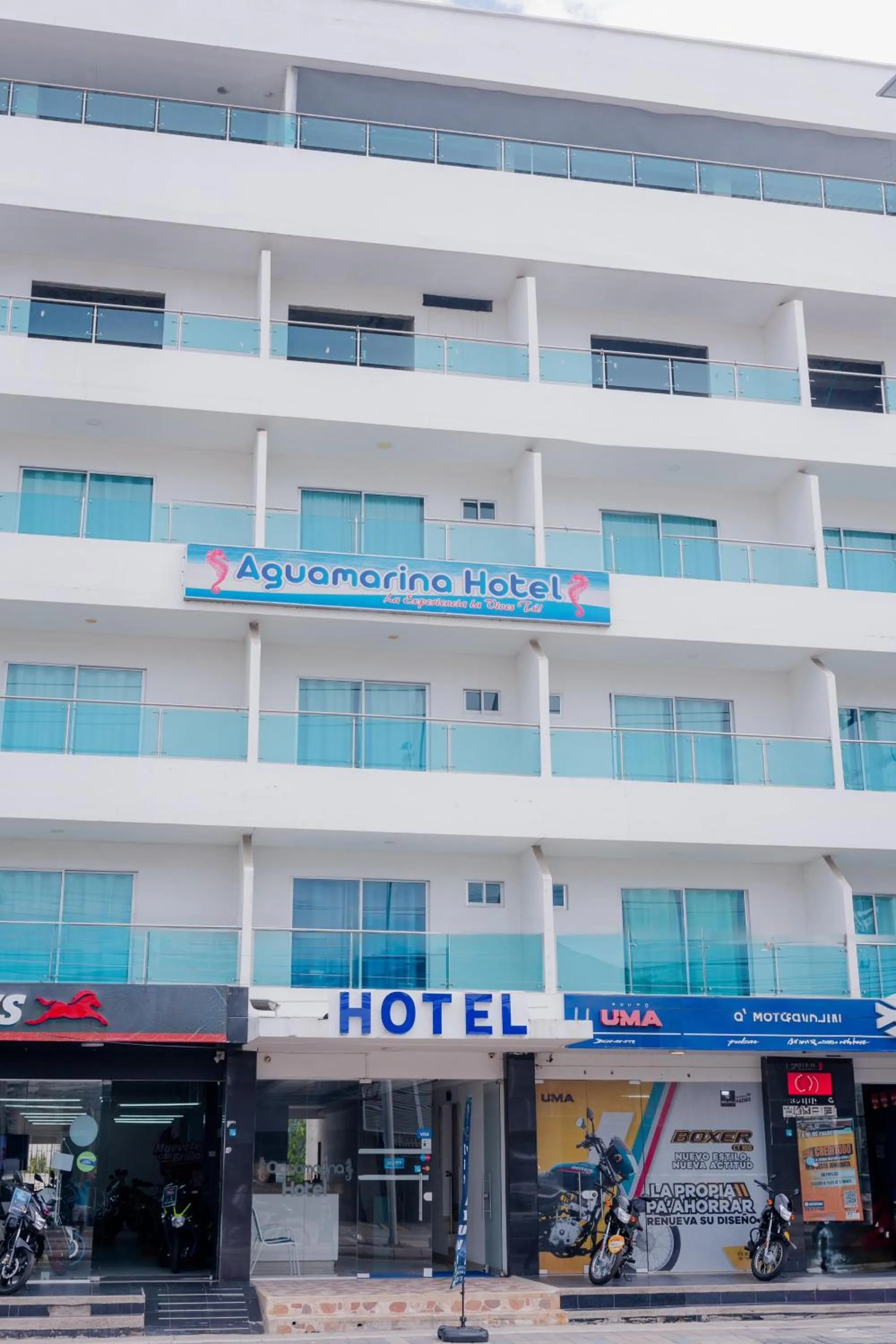Property building in Hotel Aguamarina