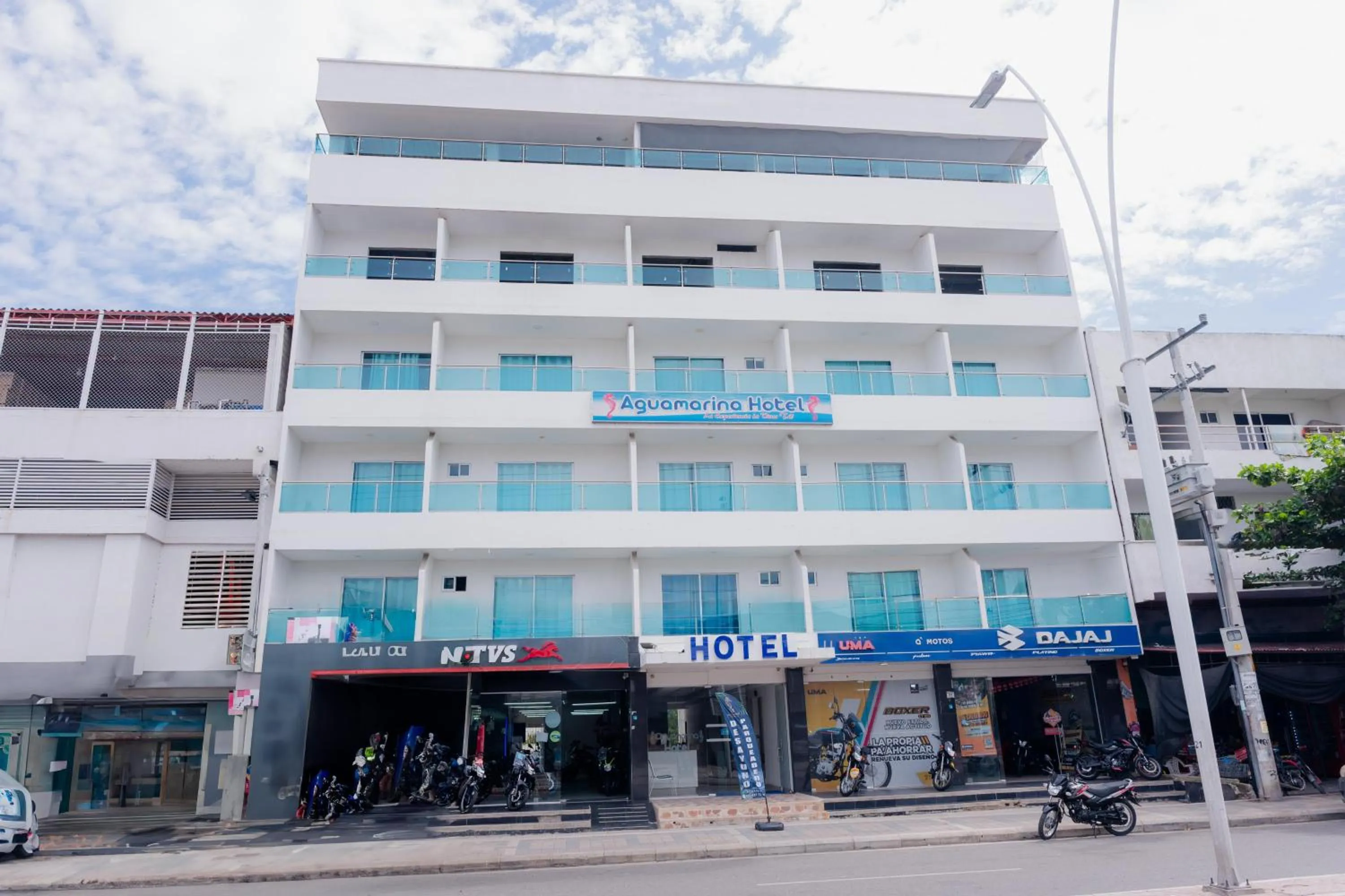 Property building in Hotel Aguamarina