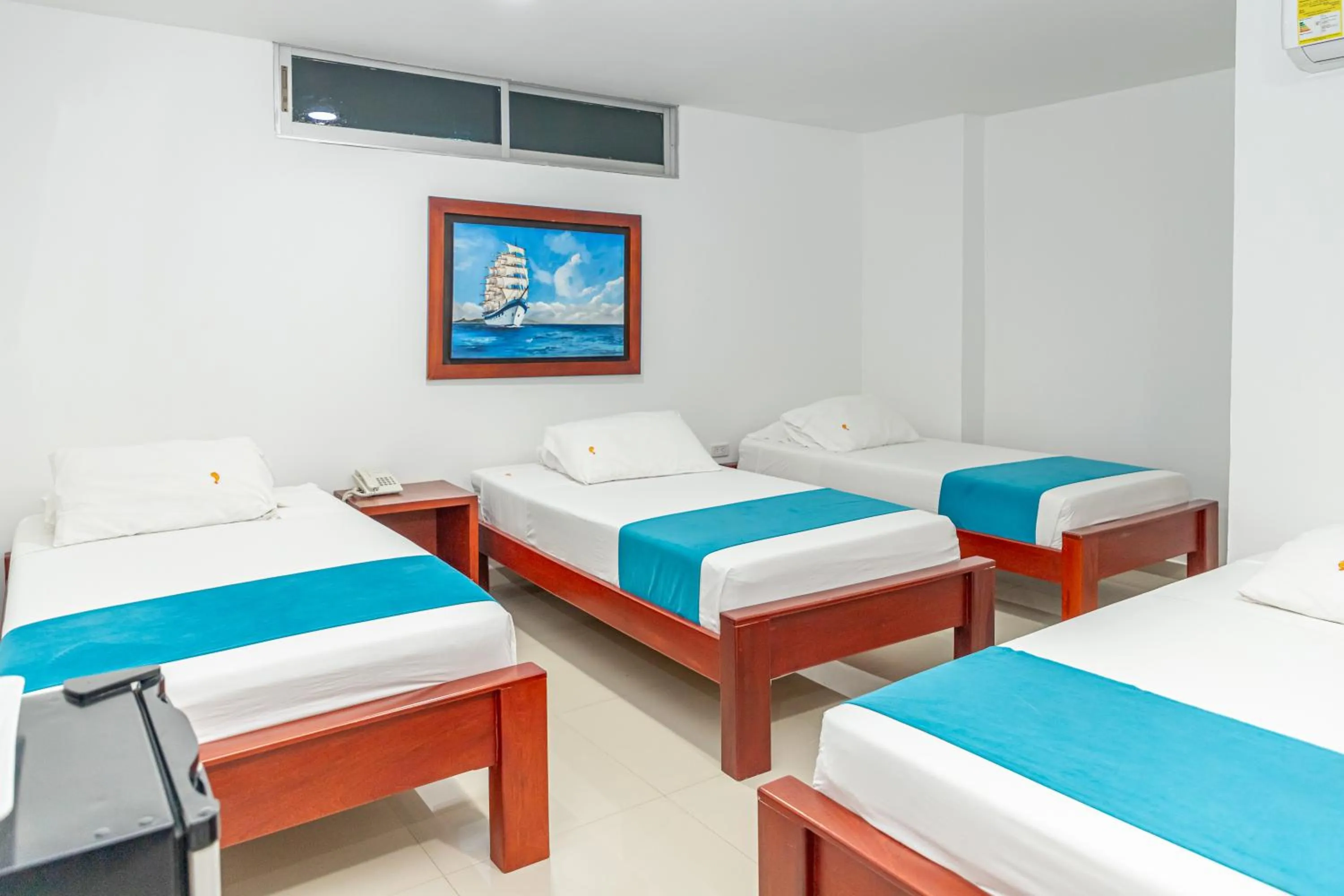 Bed in Hotel Aguamarina