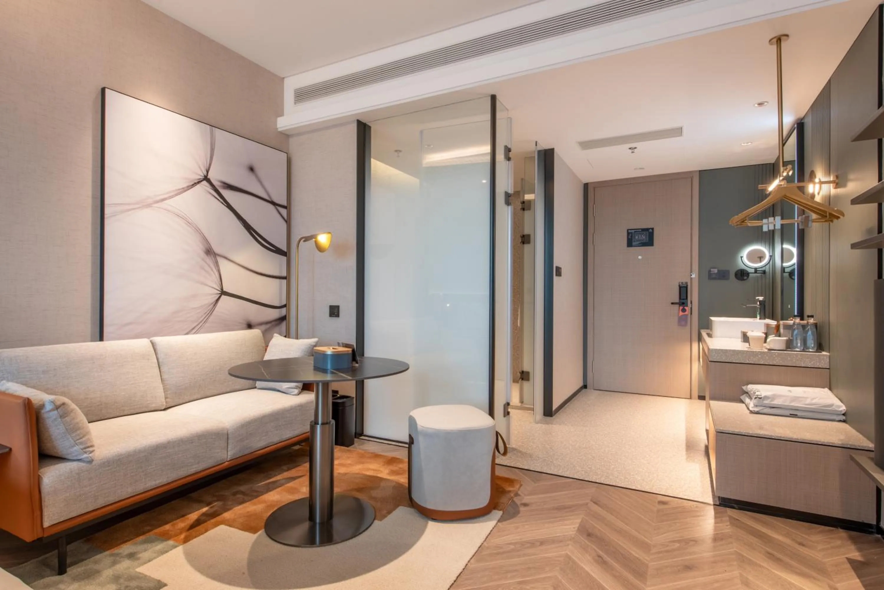 Bed in Atour S Hotel Shenzhen Nanshan Science and Technology Park Hi-Tech Centre