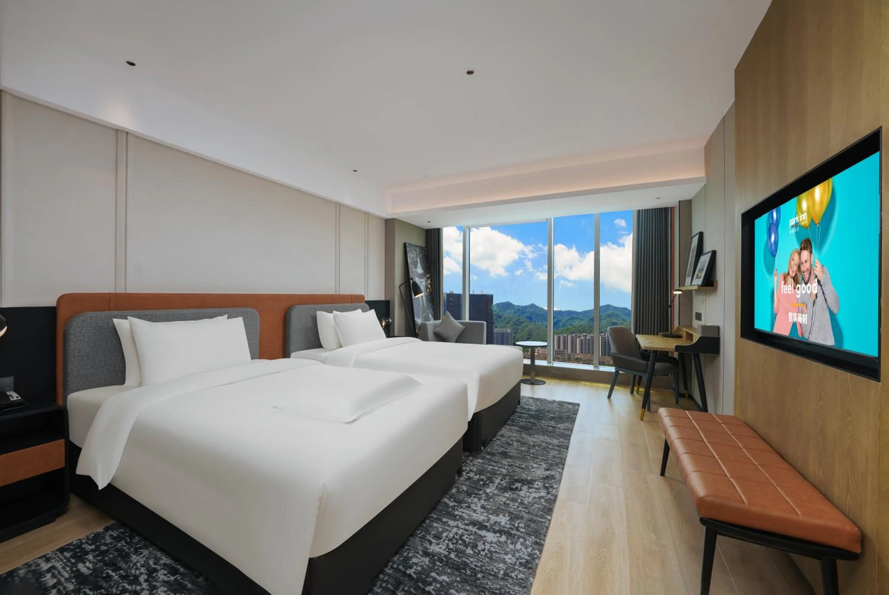 Bedroom, Bed in Park Inn by Radisson Hangzhou Fuyang Wildlife
