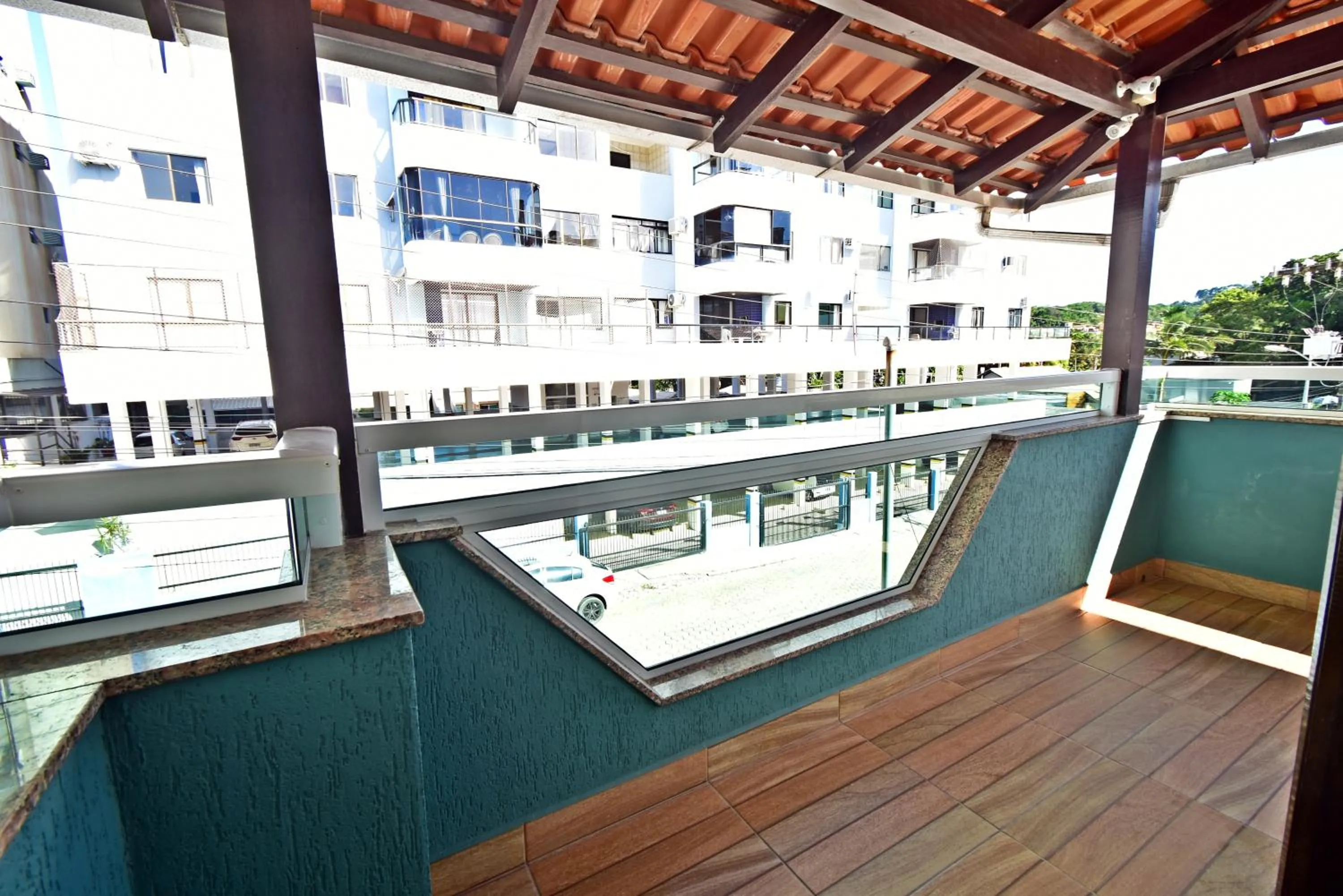 Balcony/Terrace in Pousada Enseada dos Golfinhos