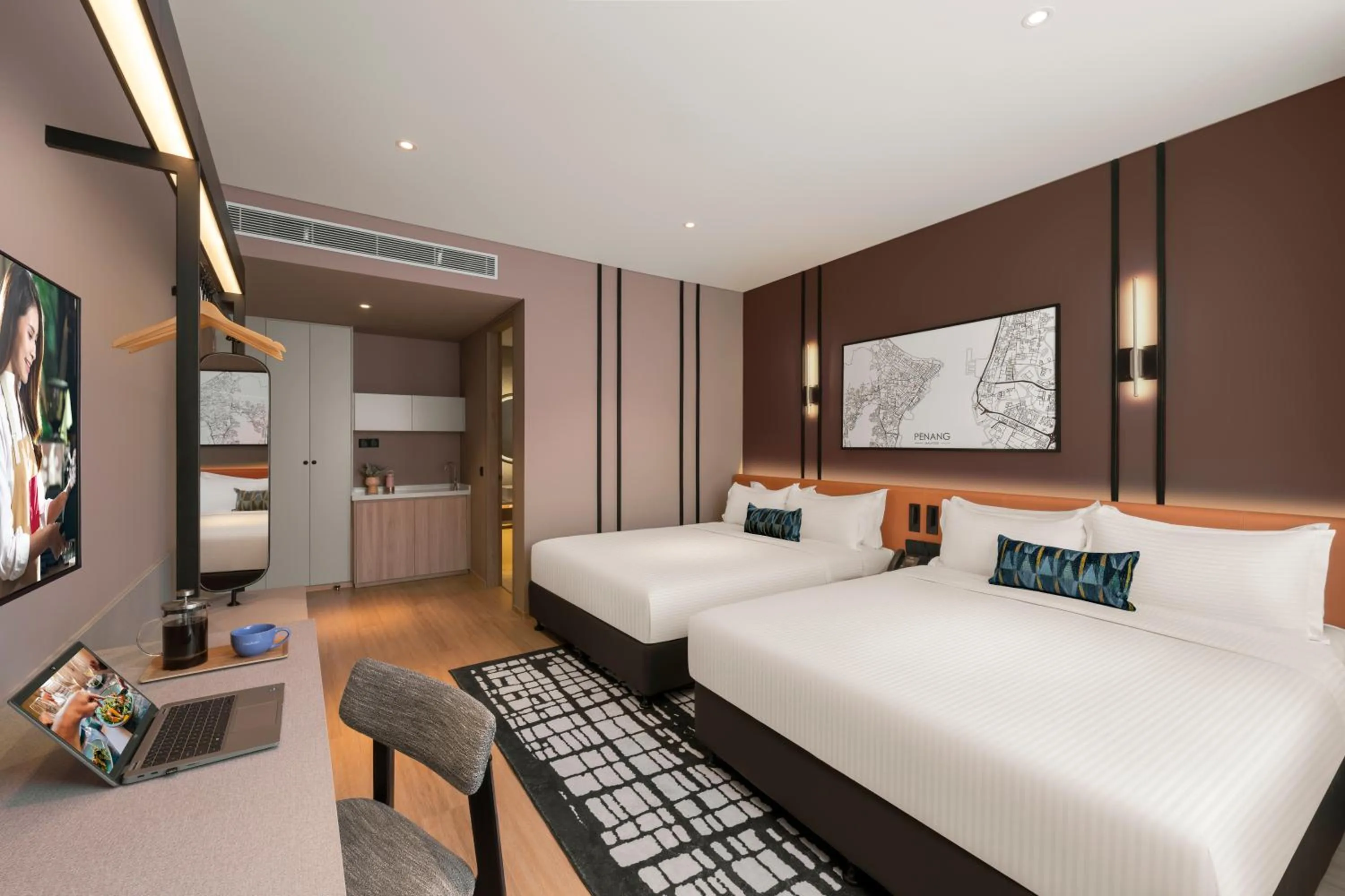 Bed in Citadines Connect Cecil Georgetown Penang