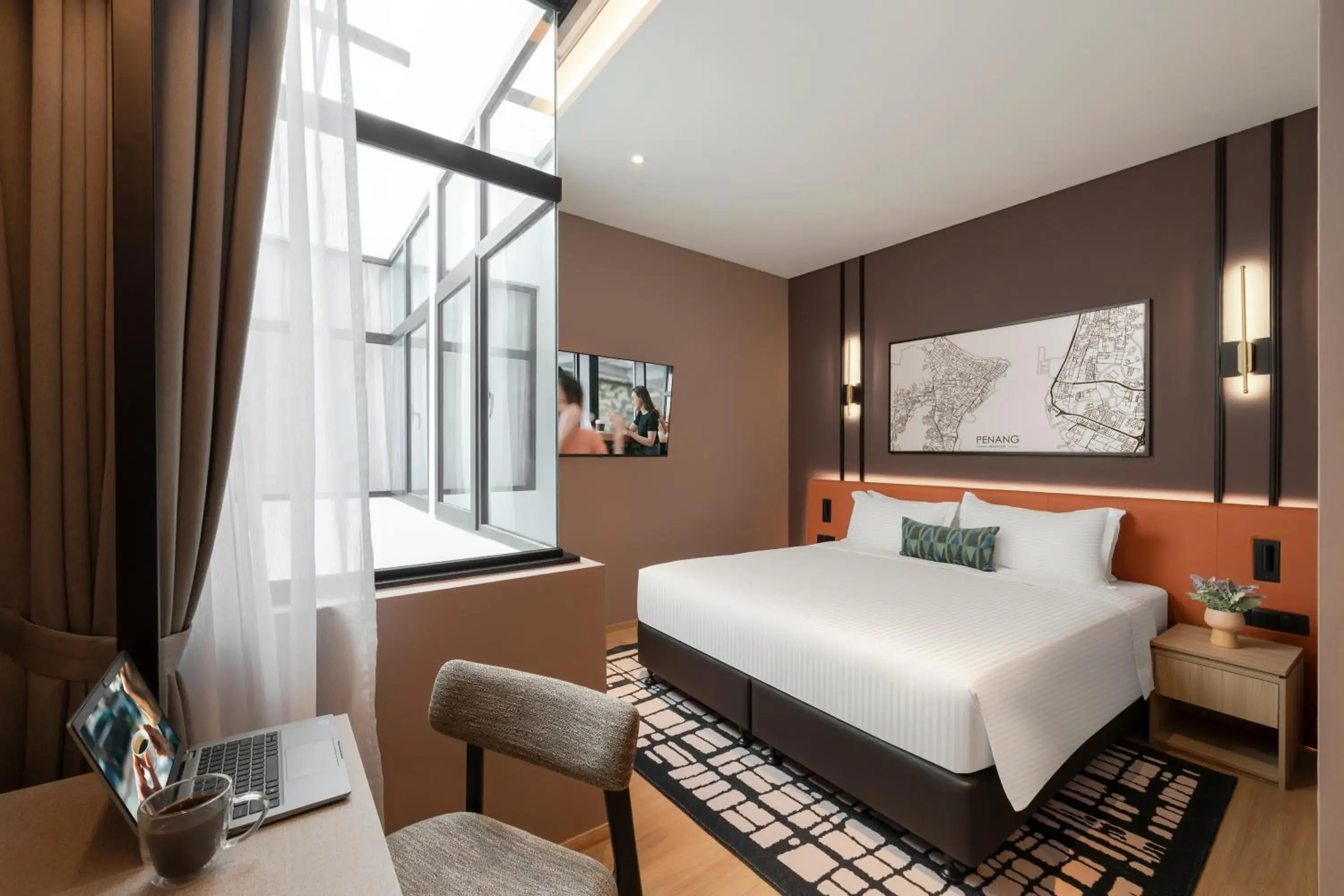 Bedroom, Bed in Citadines Connect Cecil Georgetown Penang Bedroom, Bed in Citadines Connect Cecil Georgetown Penang