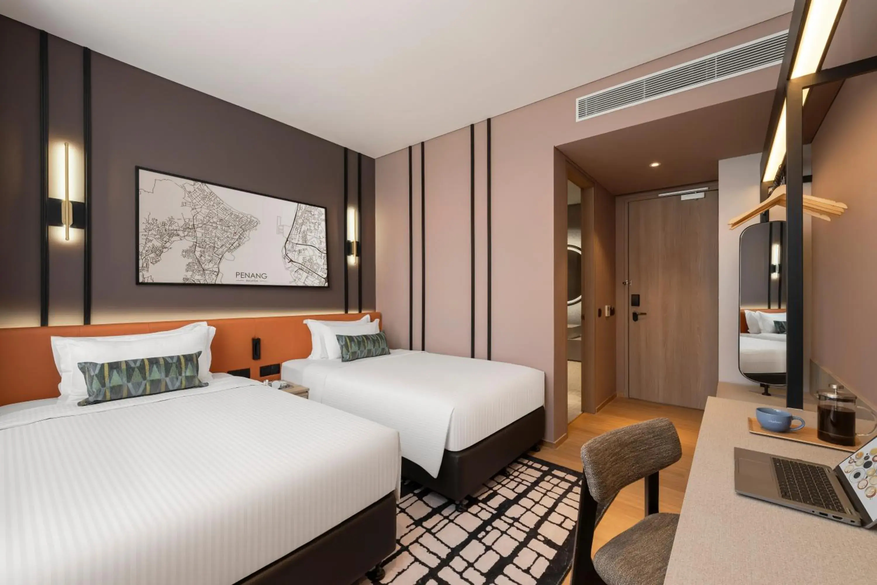 Bedroom, Bed in Citadines Connect Cecil Georgetown Penang Bedroom, Bed in Citadines Connect Cecil Georgetown Penang