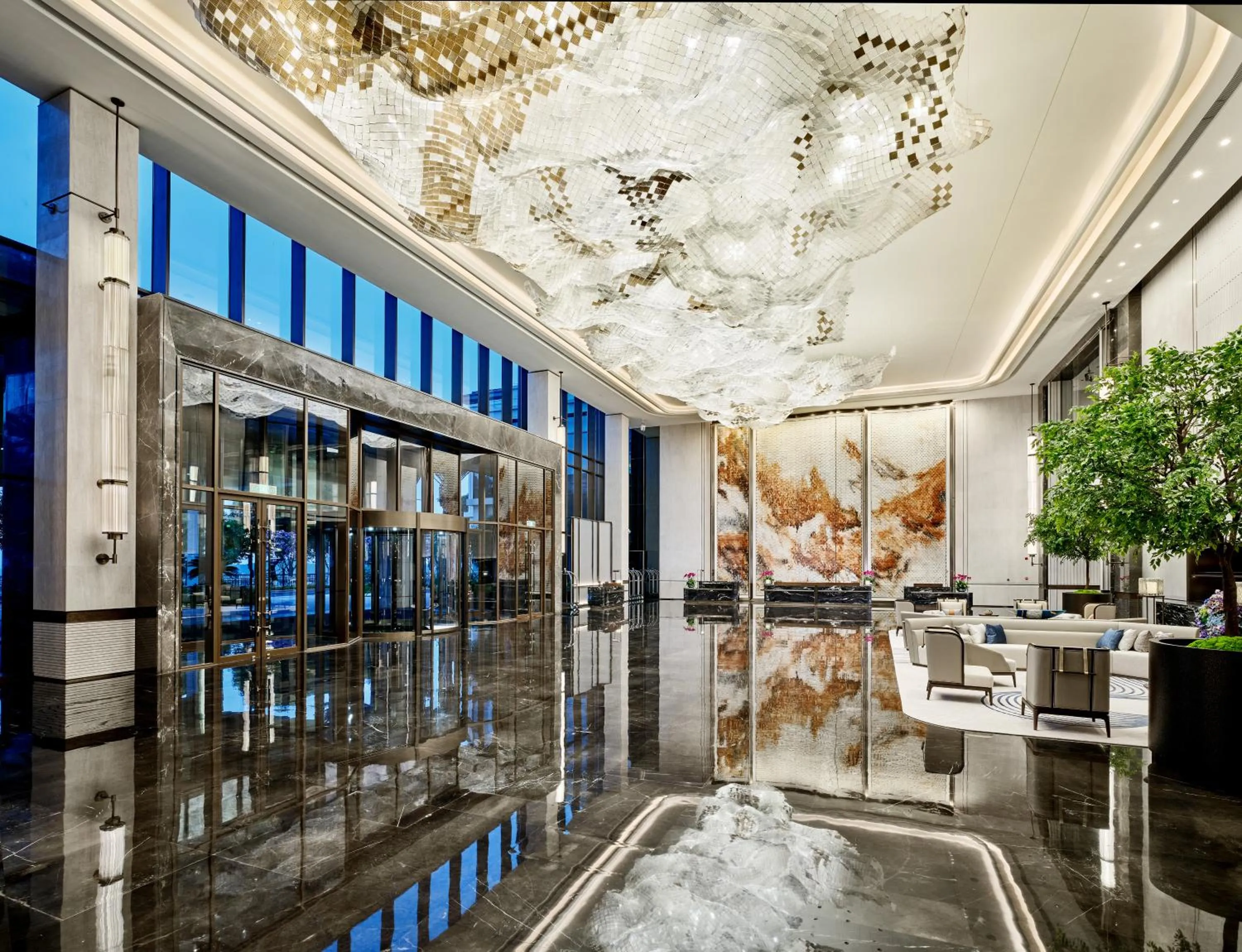 Lobby or reception in Grand Ocean View Hotel Zhuhai