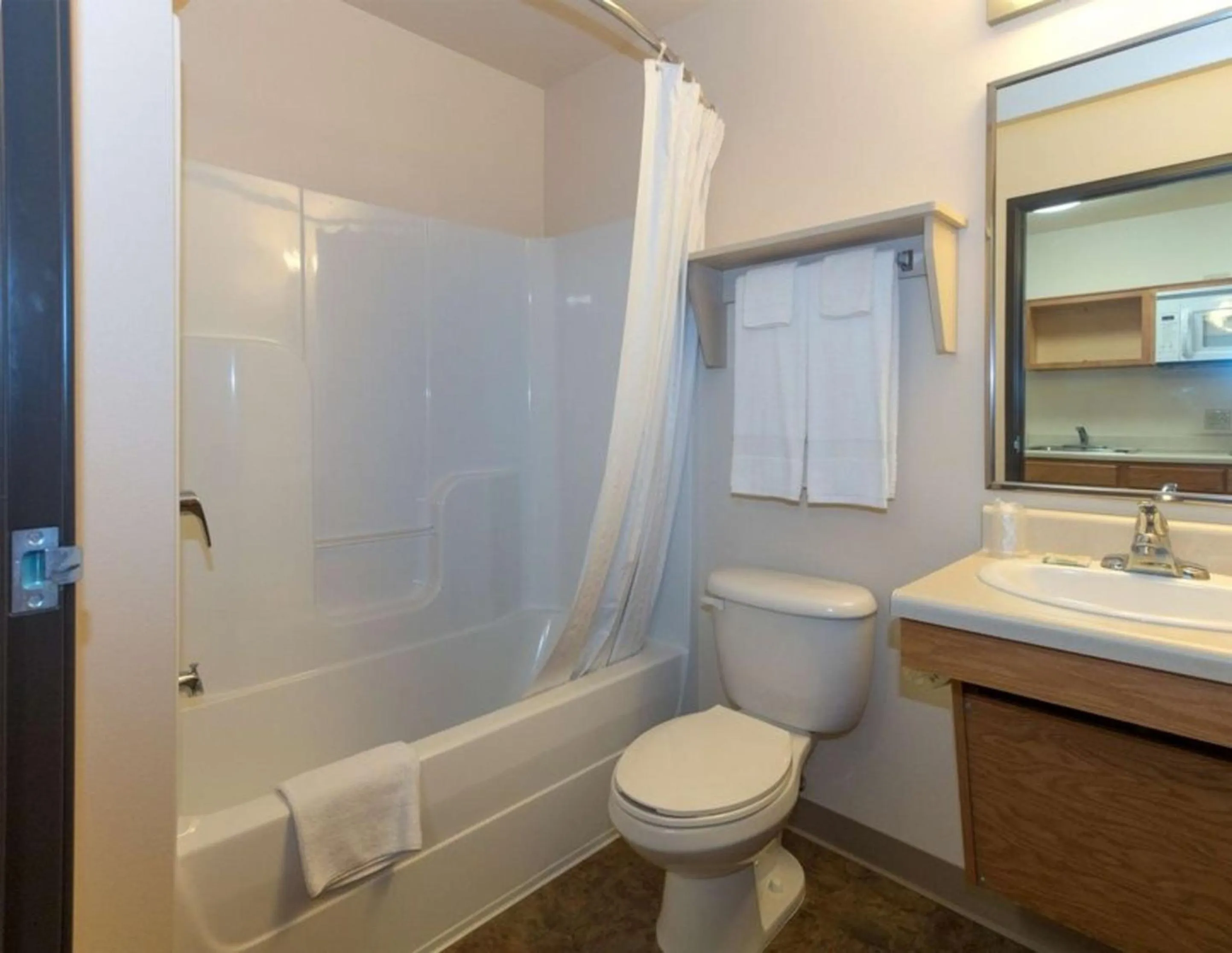 Bathroom in WoodSpring Suites Lake Charles