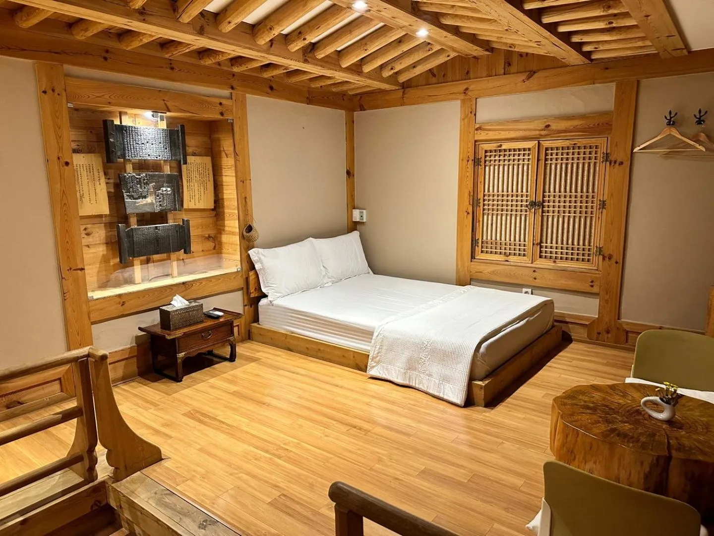 Bed in Arirang Hanok Stay