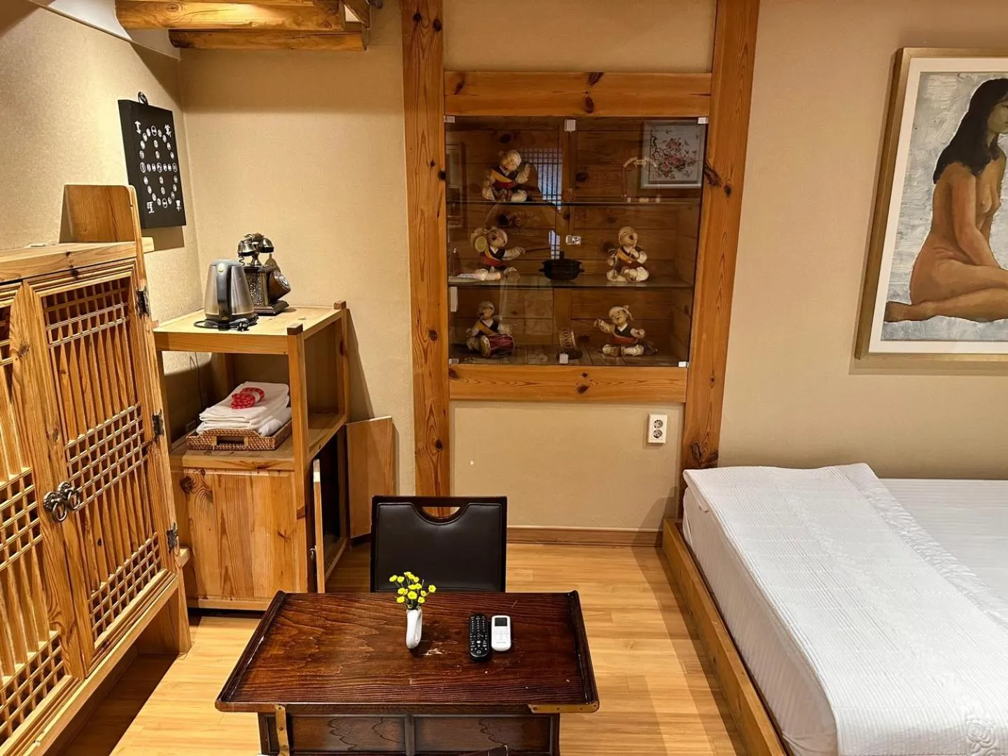 Bed in Arirang Hanok Stay