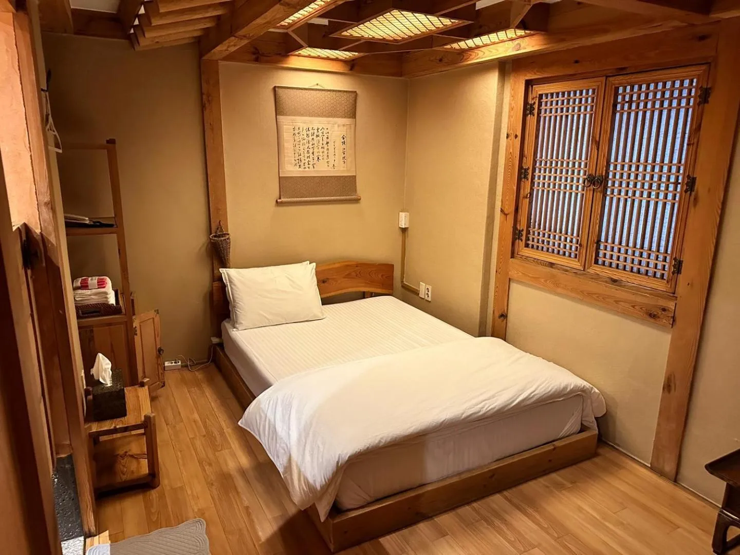 Bed in Arirang Hanok Stay