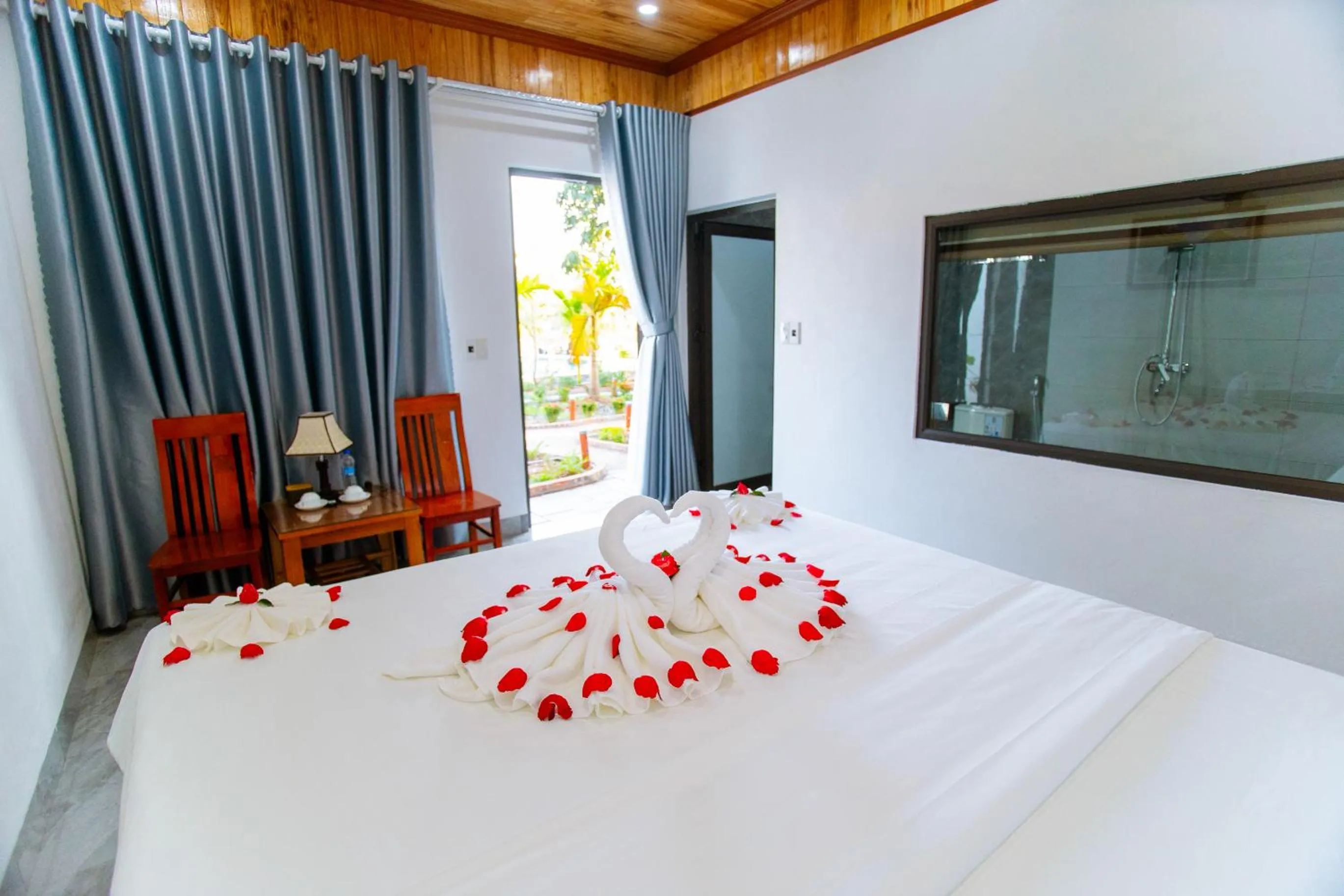 Bed in Tam Coc Minh Quan Bungalow & Homestay