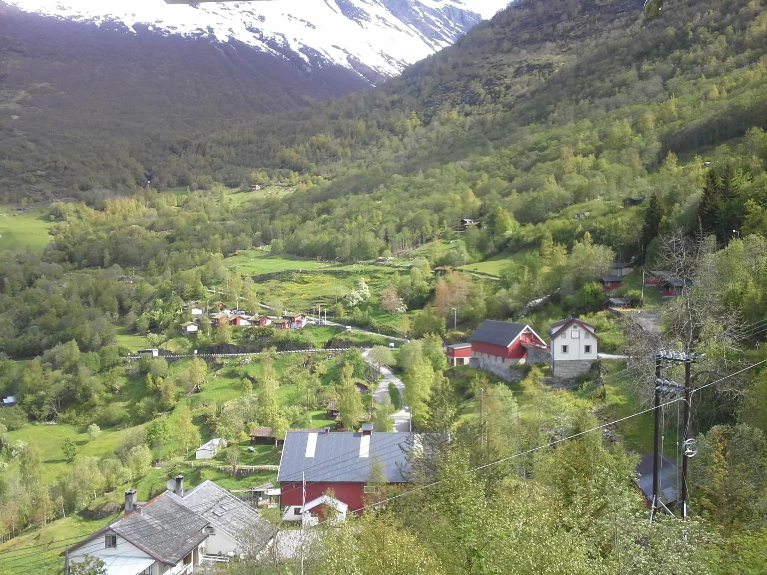 Mountain view in Lunheim in Geiranger