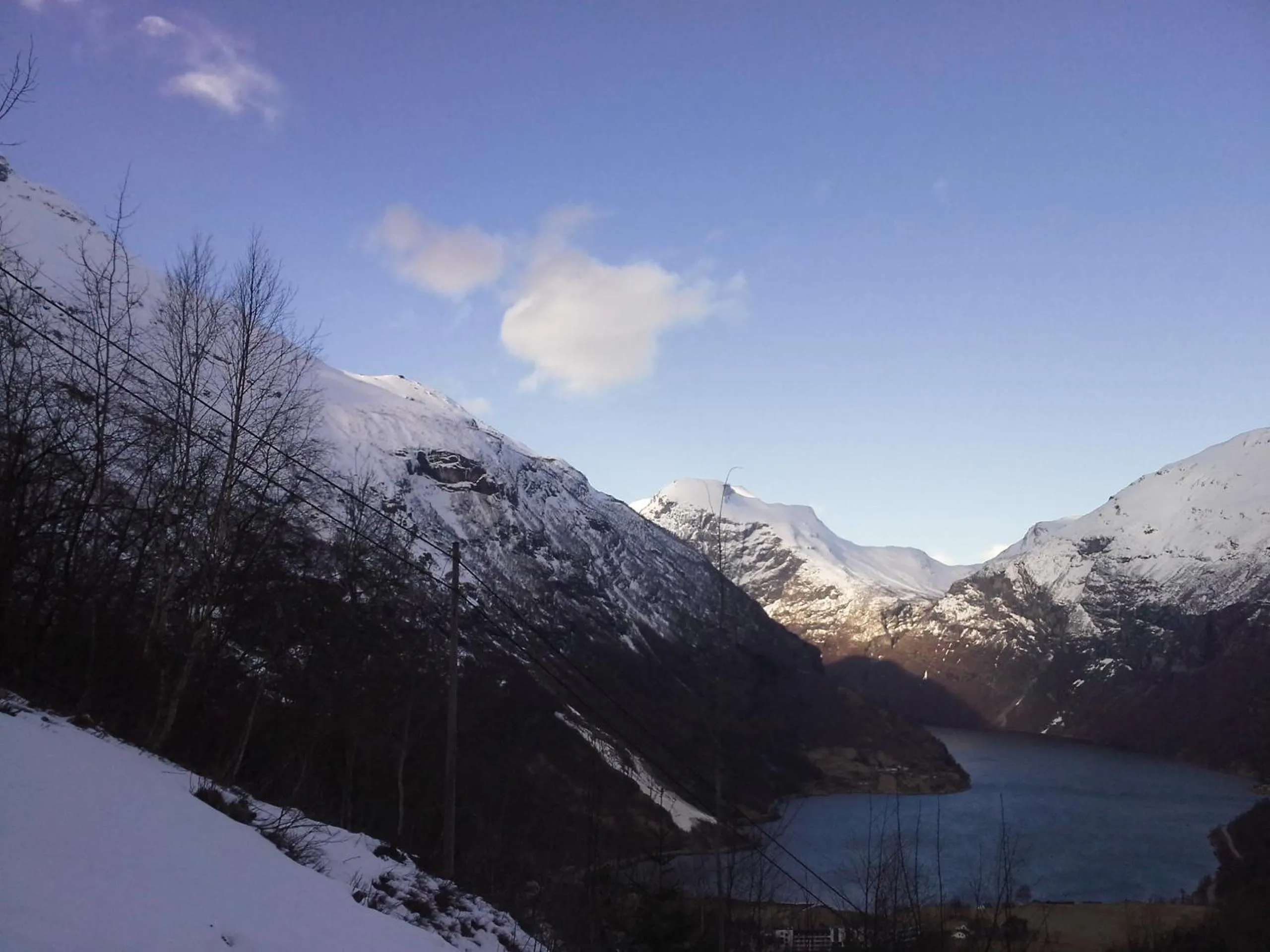 Winter in Lunheim in Geiranger