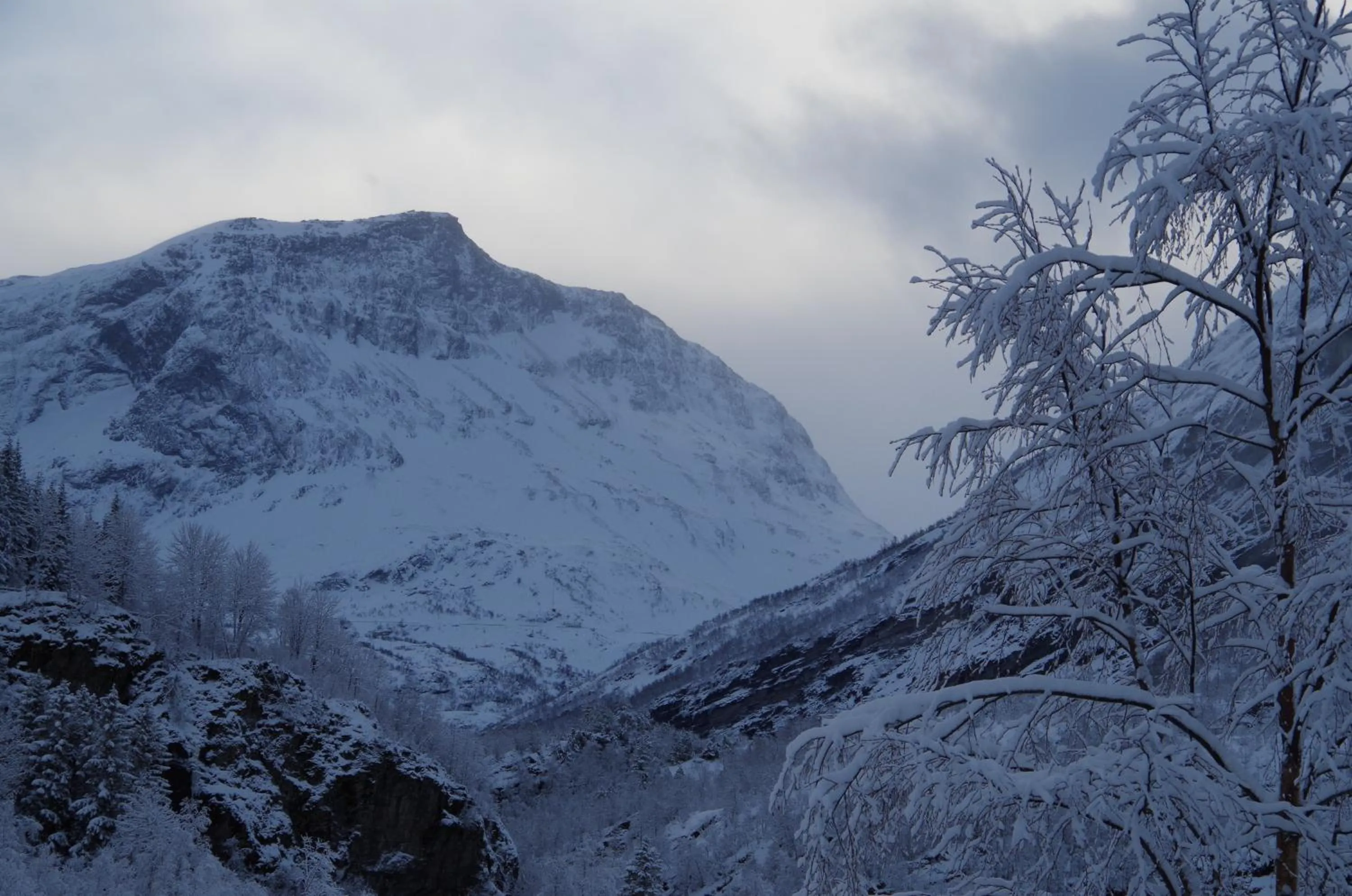 Natural landscape in Lunheim in Geiranger