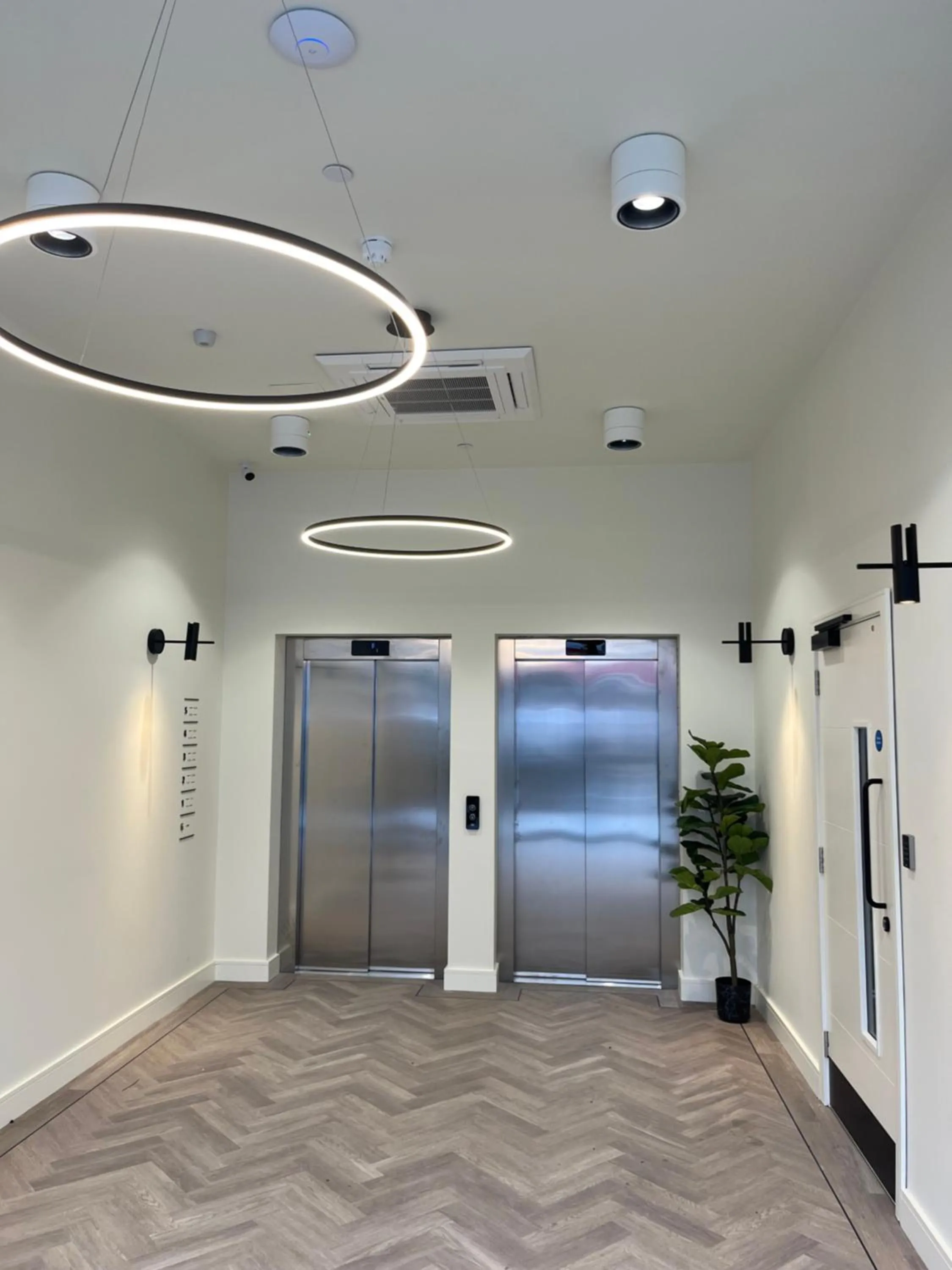 Facade/entrance in London City East by Viridian Apartments