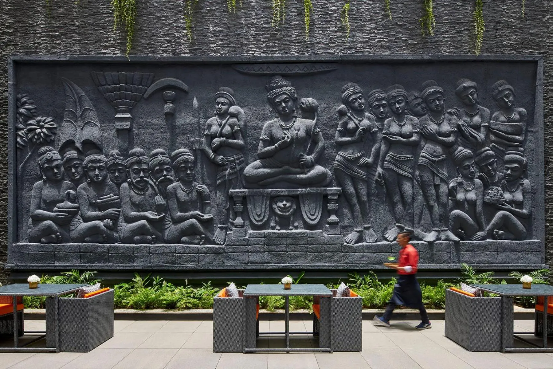 Inner courtyard view in Hyatt Place Aurangabad Airport