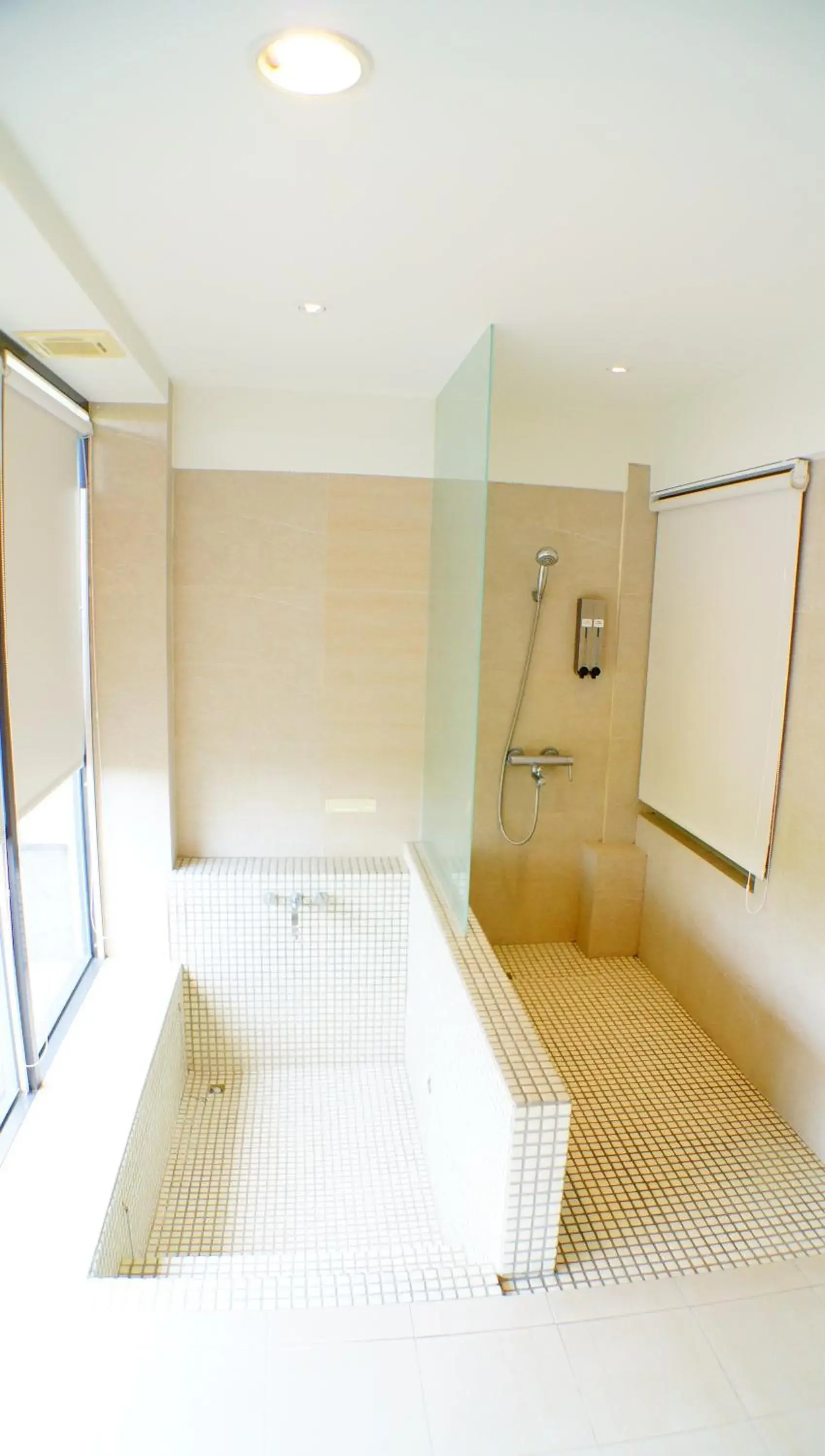 Bathroom, Bed in Lan Yang Resort Four Seasons