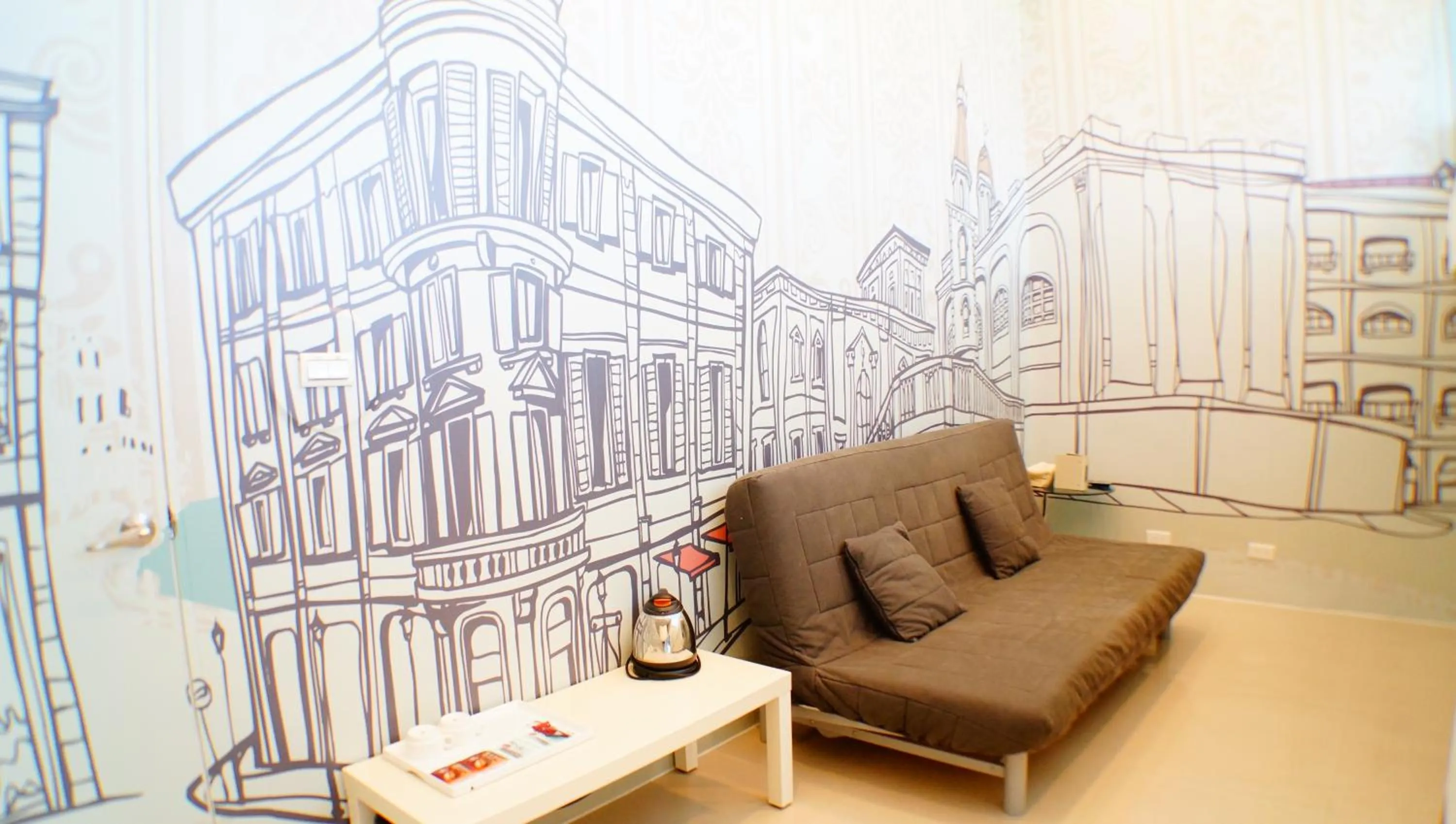 Living room in Lan Yang Resort Four Seasons