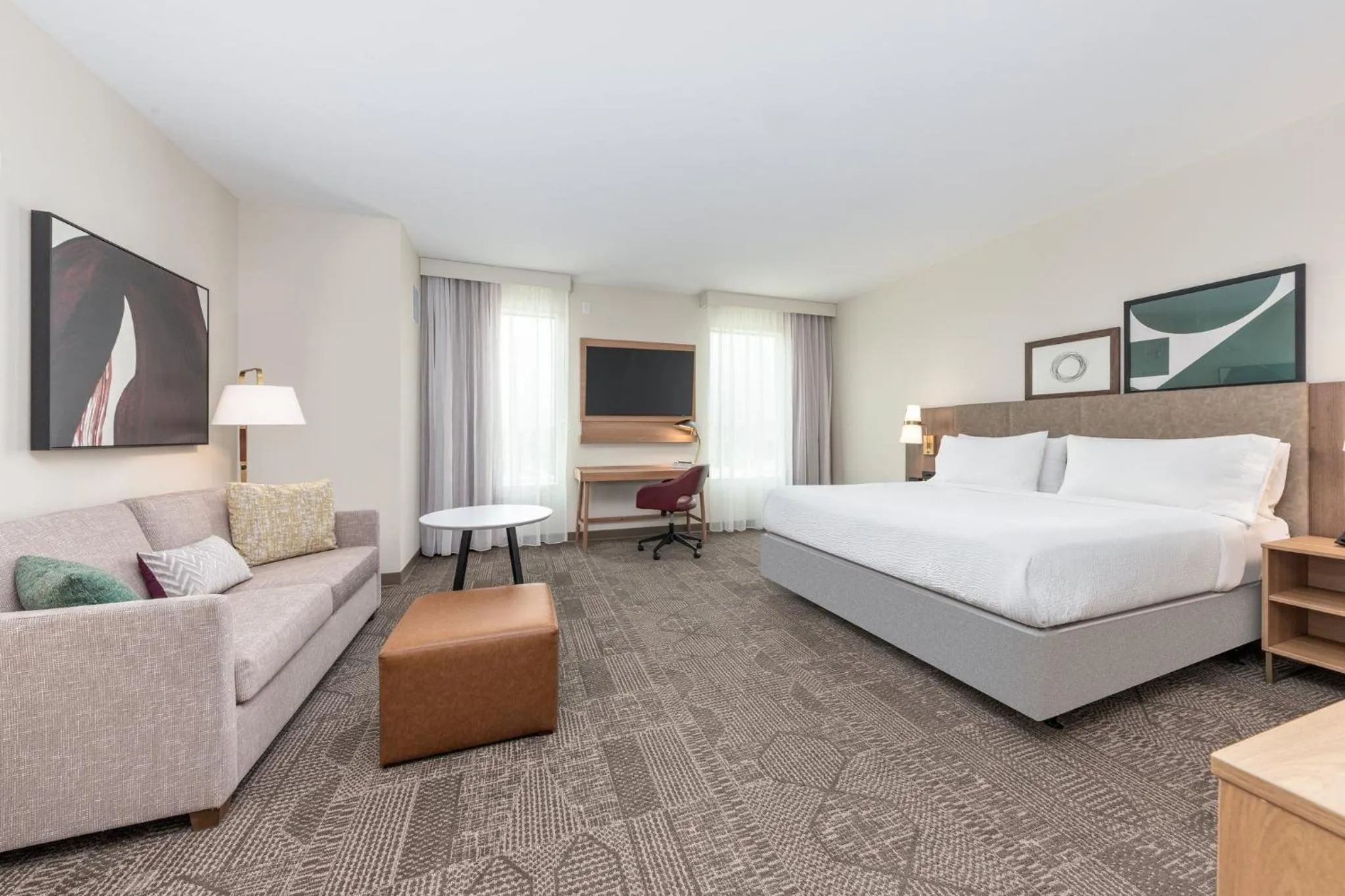 Photo of the whole room, Bed in Staybridge Suites Port Arthur - by IHG