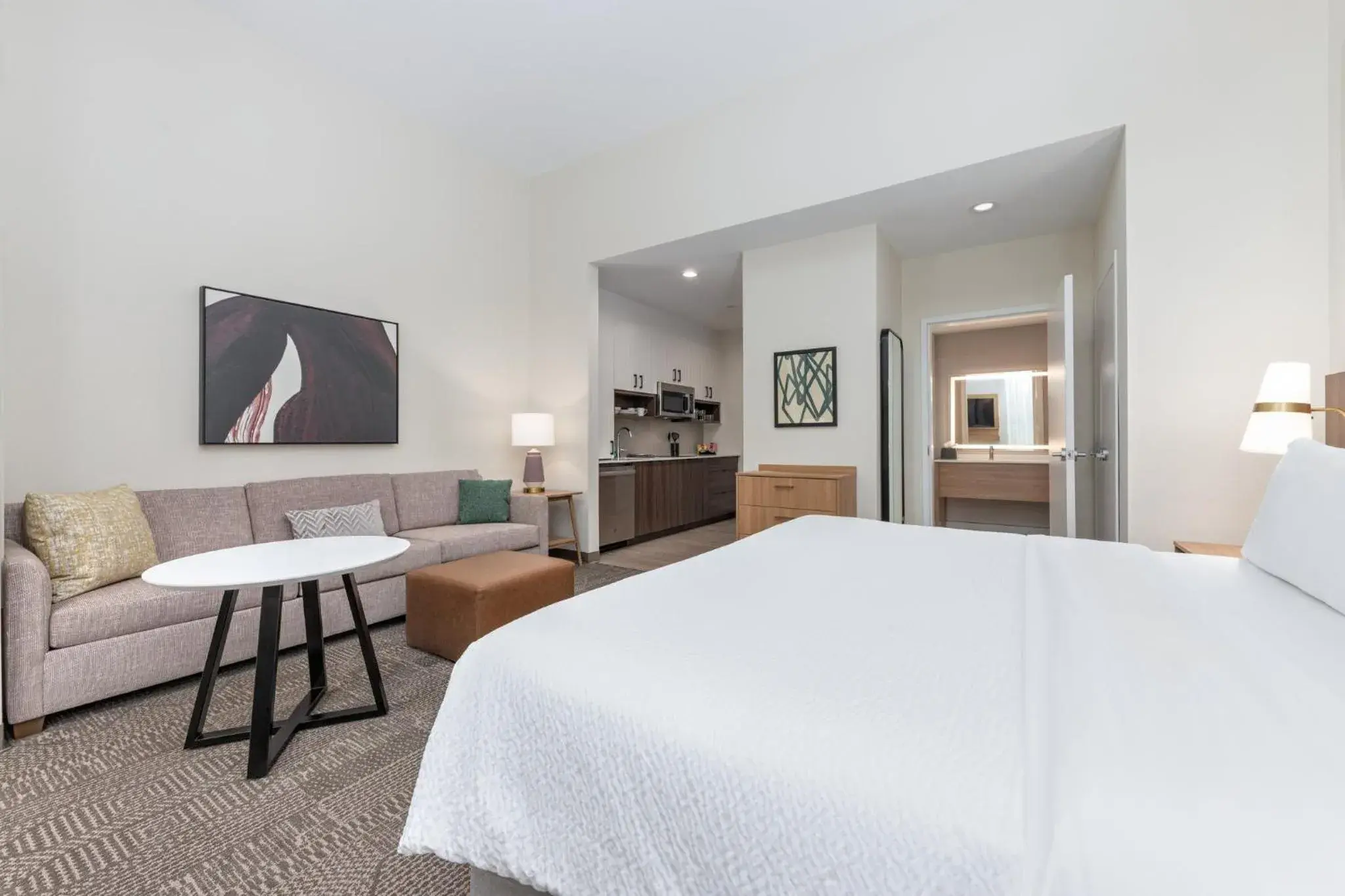 Photo of the whole room, Bed in Staybridge Suites Port Arthur - by IHG Photo of the whole room, Bed in Staybridge Suites Port Arthur - by IHG