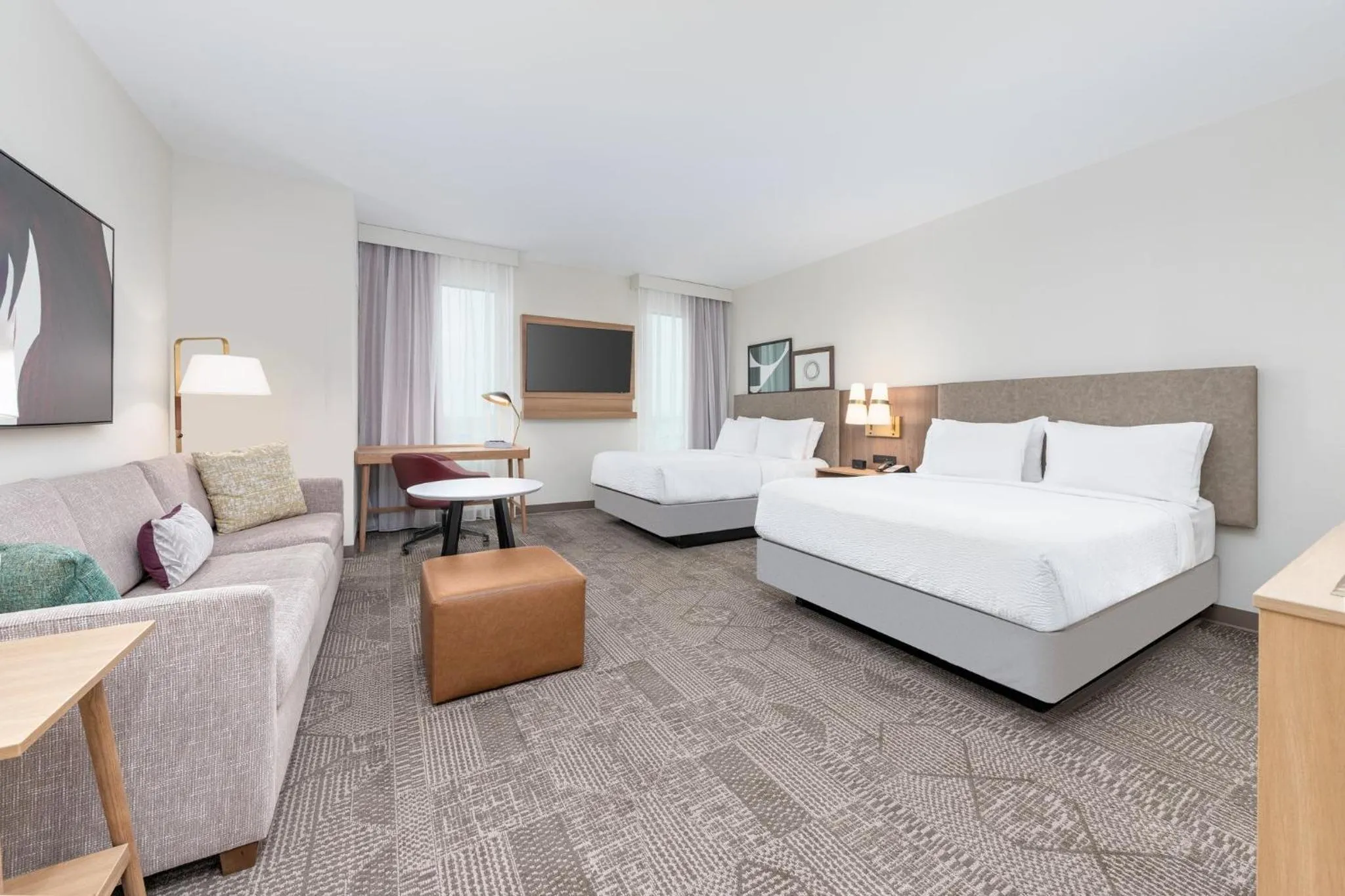 Photo of the whole room, Bed in Staybridge Suites Port Arthur - by IHG