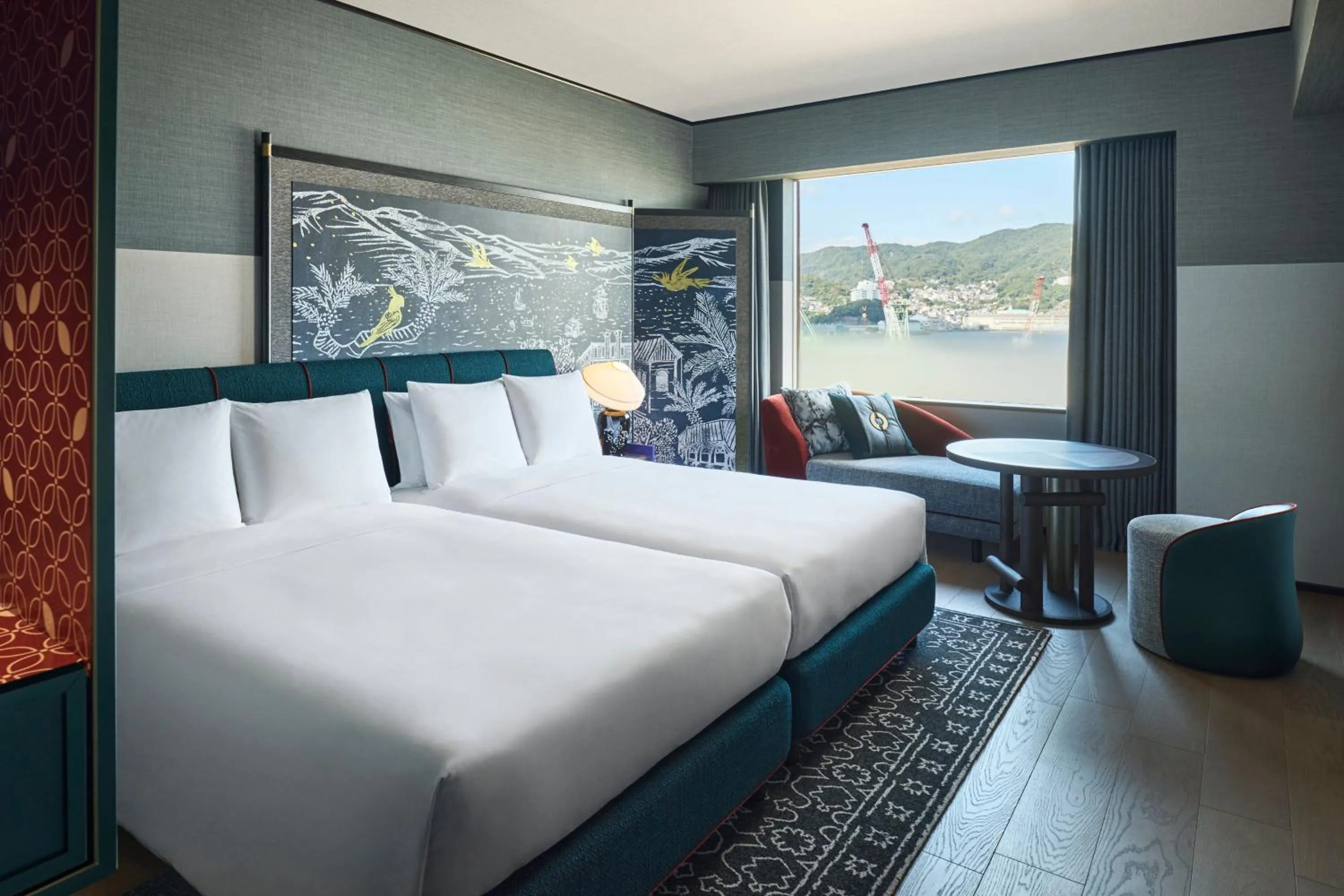 Photo of the whole room, Bed in Hotel Indigo Nagasaki Glover Street by IHG