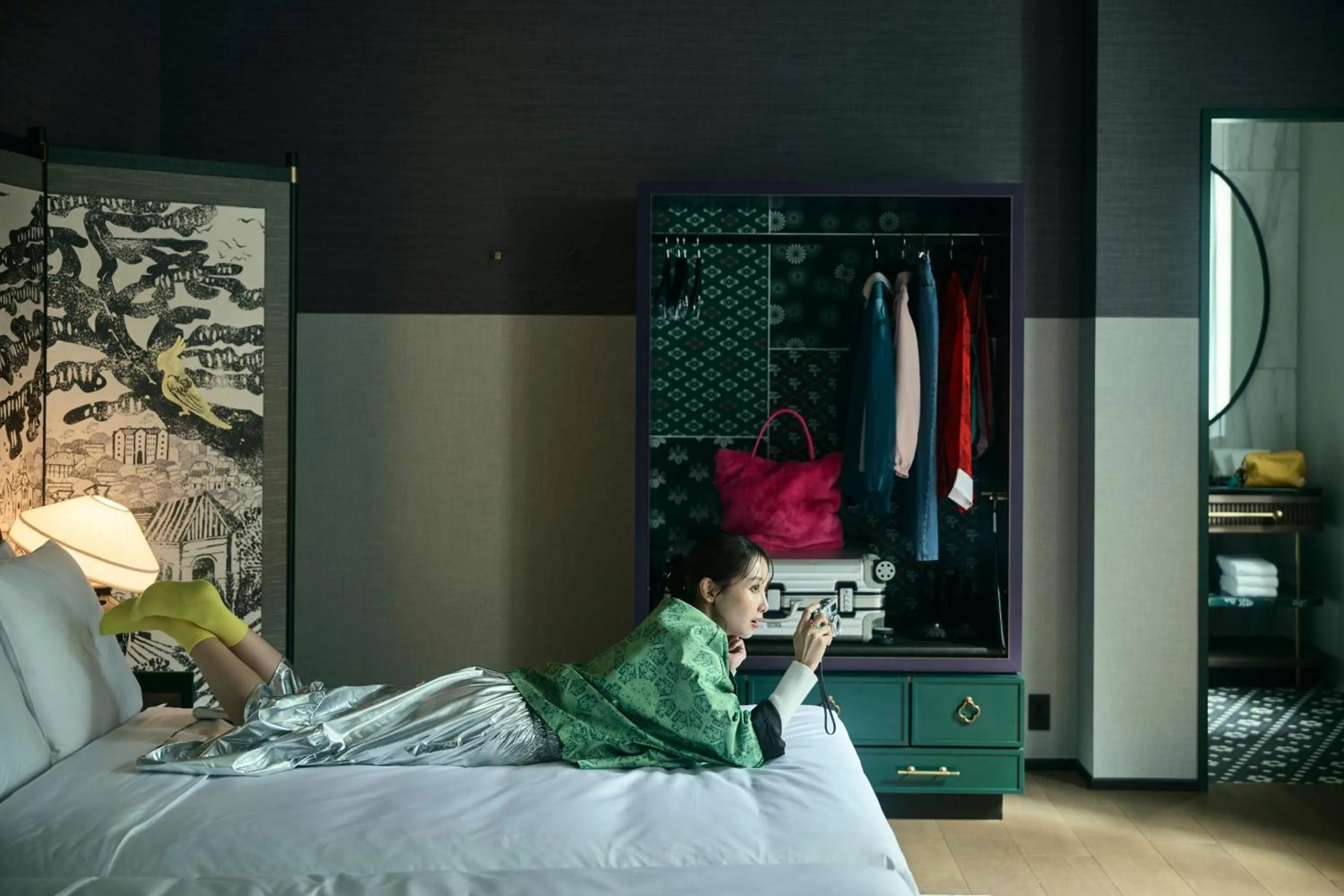 Decorative detail, Bed in Hotel Indigo Nagasaki Glover Street by IHG