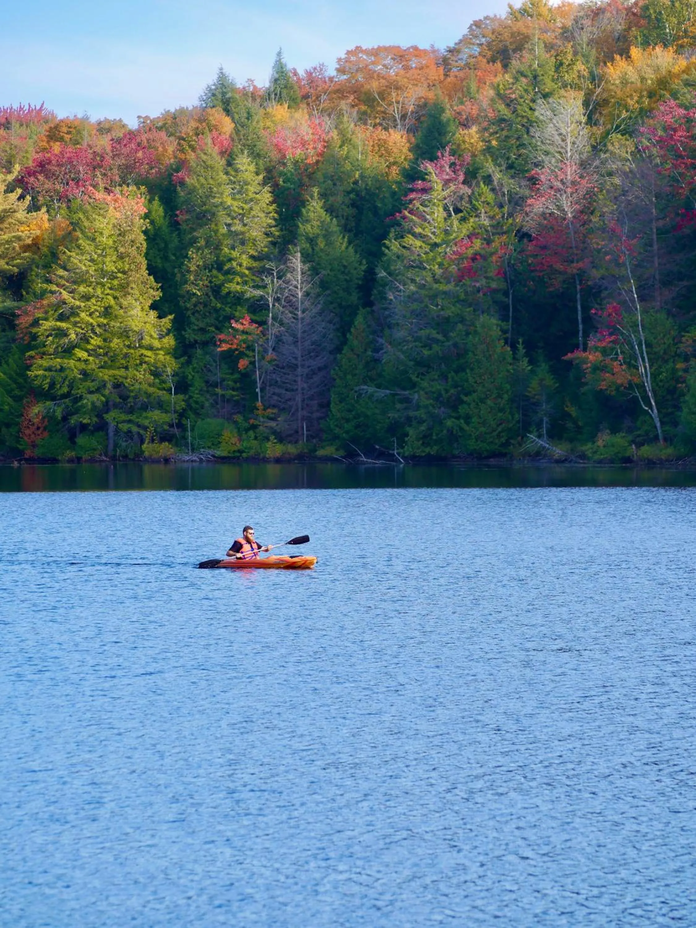 Lake view in Domaine Chalets des pins