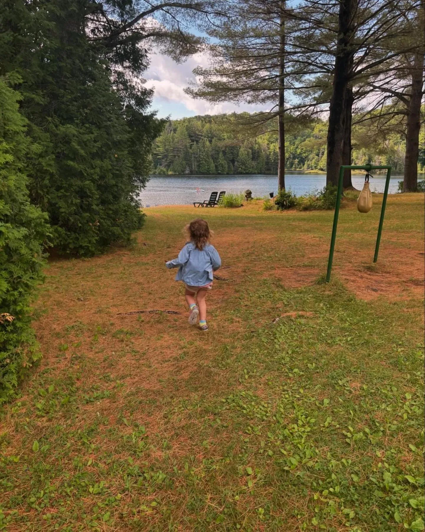 Lake view in Domaine Chalets des pins