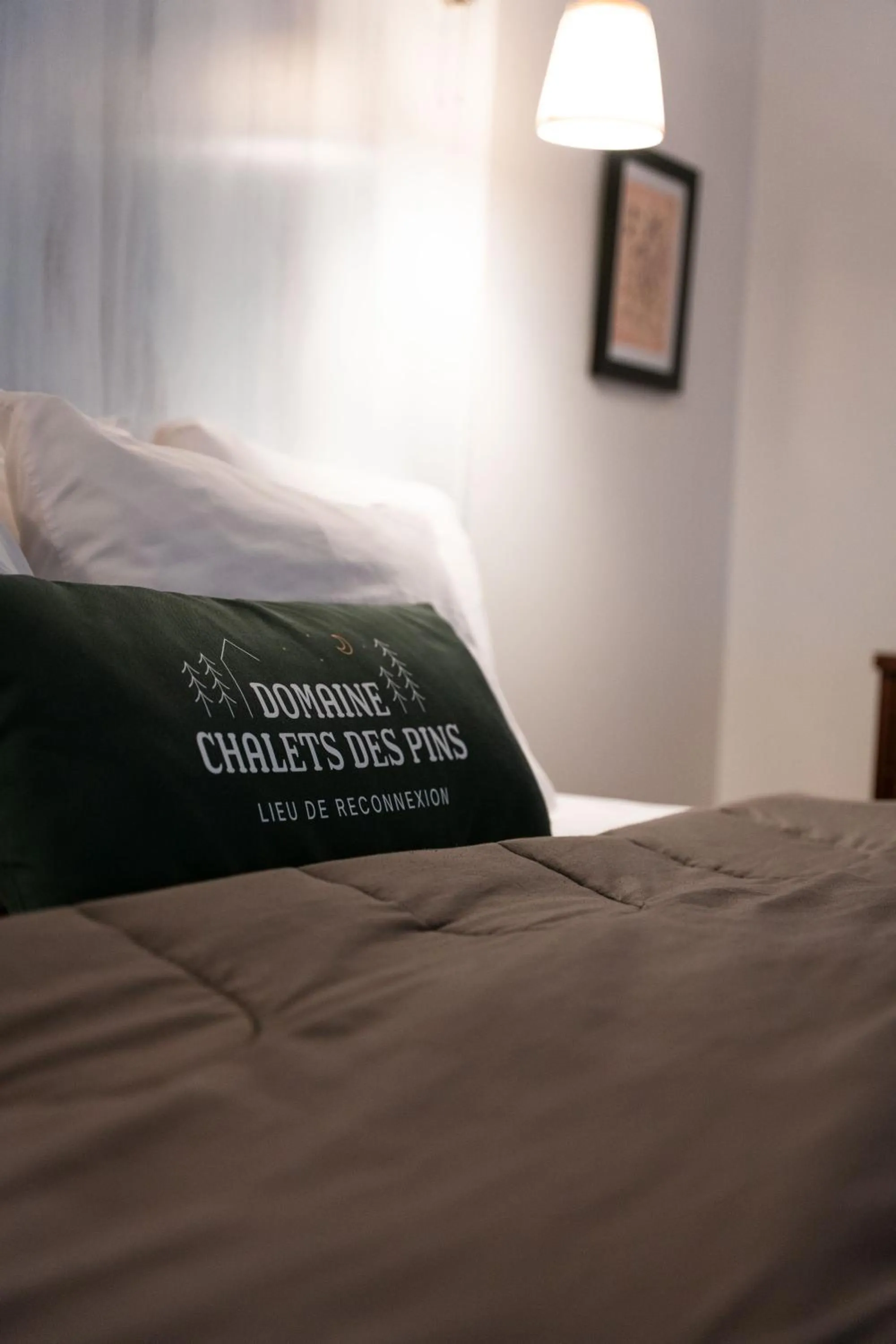 Bed in Domaine Chalets des pins