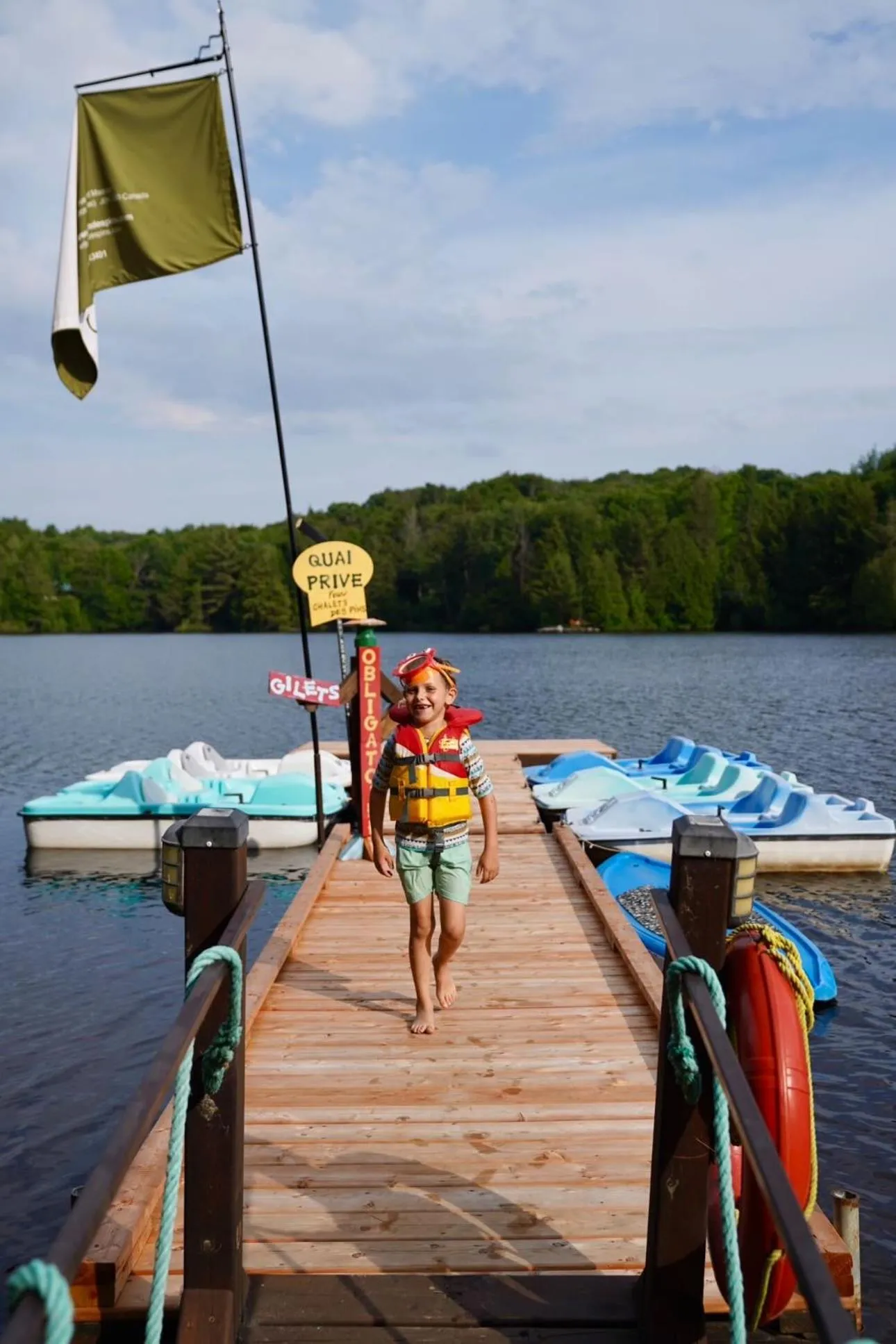 Lake view in Domaine Chalets des pins