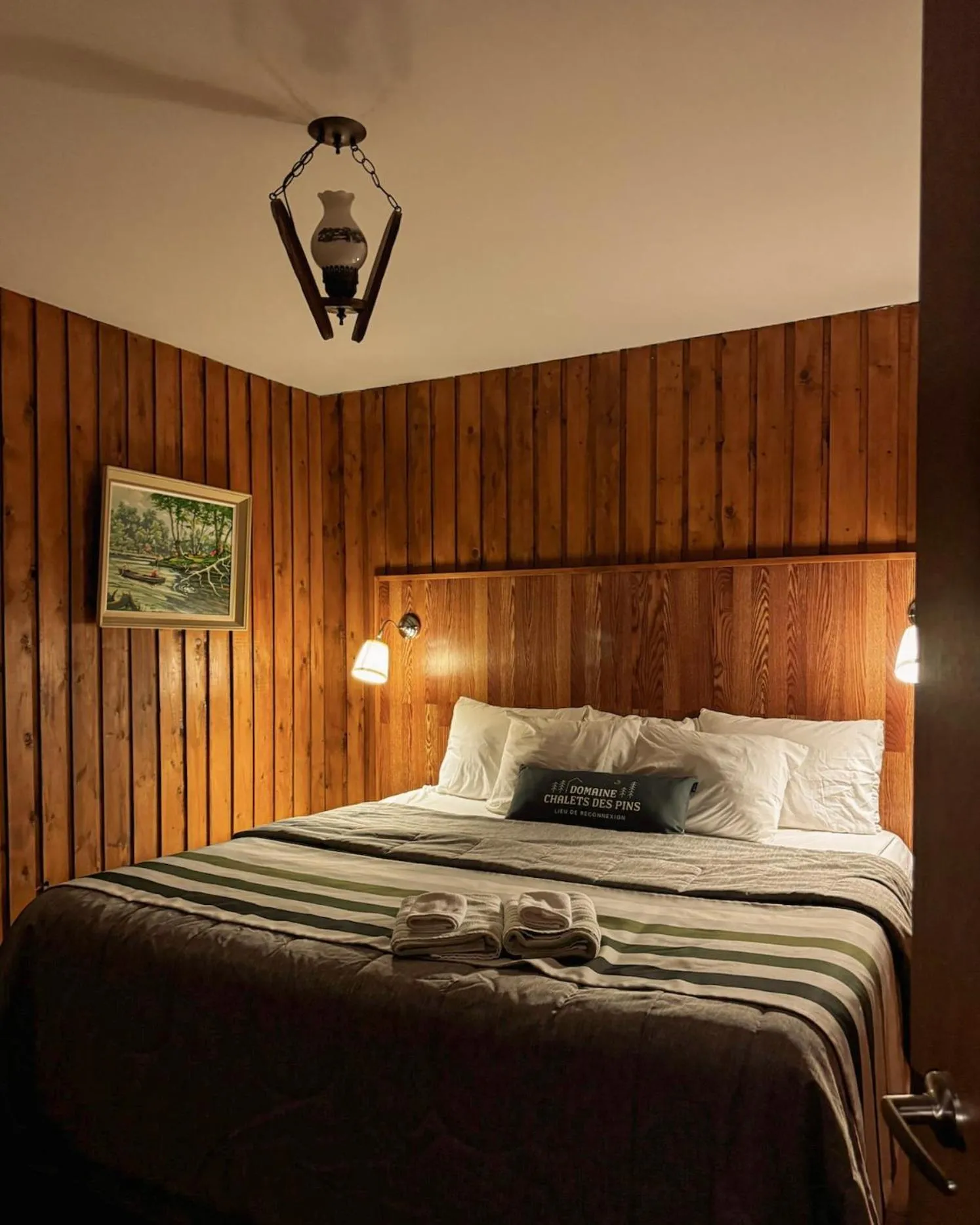 Bed in Domaine Chalets des pins
