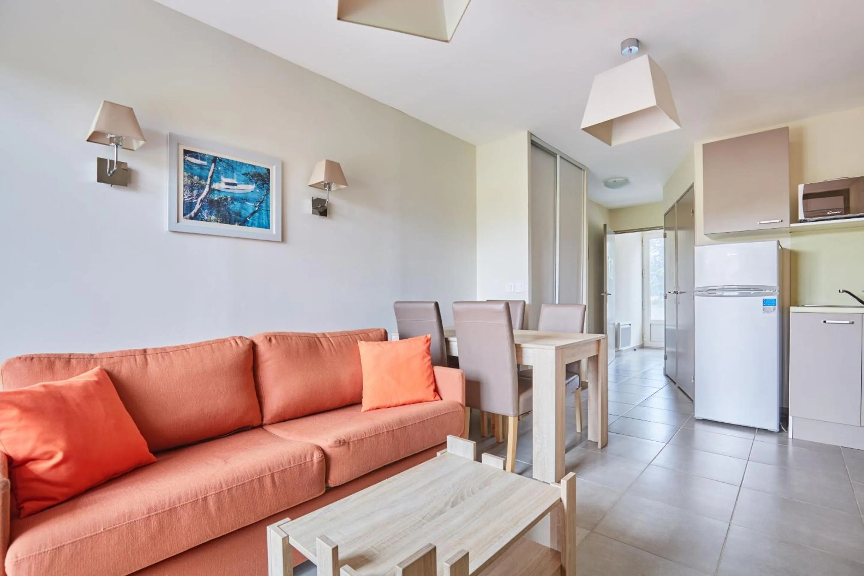 Seating area in Résidence Odalys Côté Canal