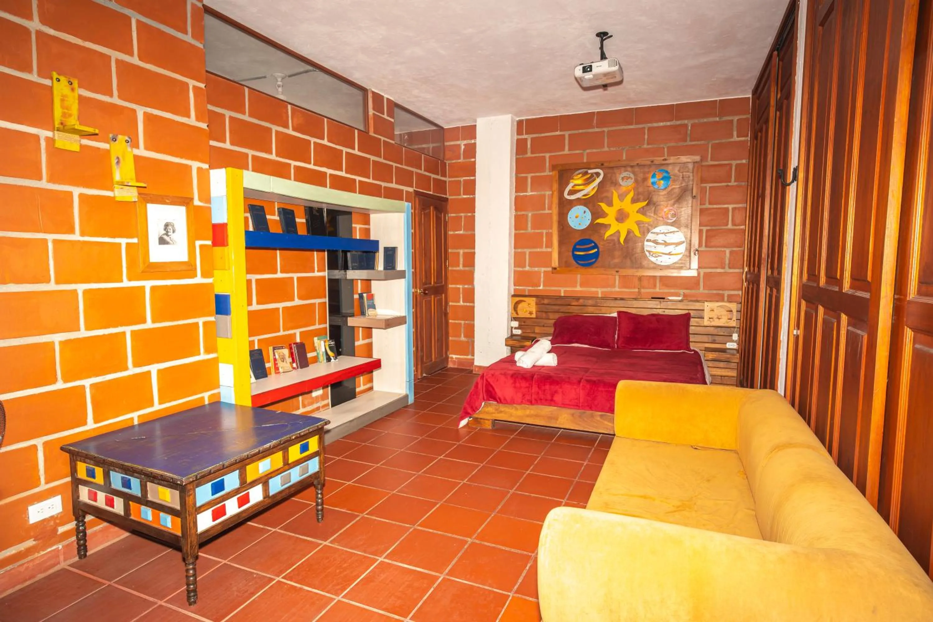 Bed in Hotel Spa Bliss Guatape