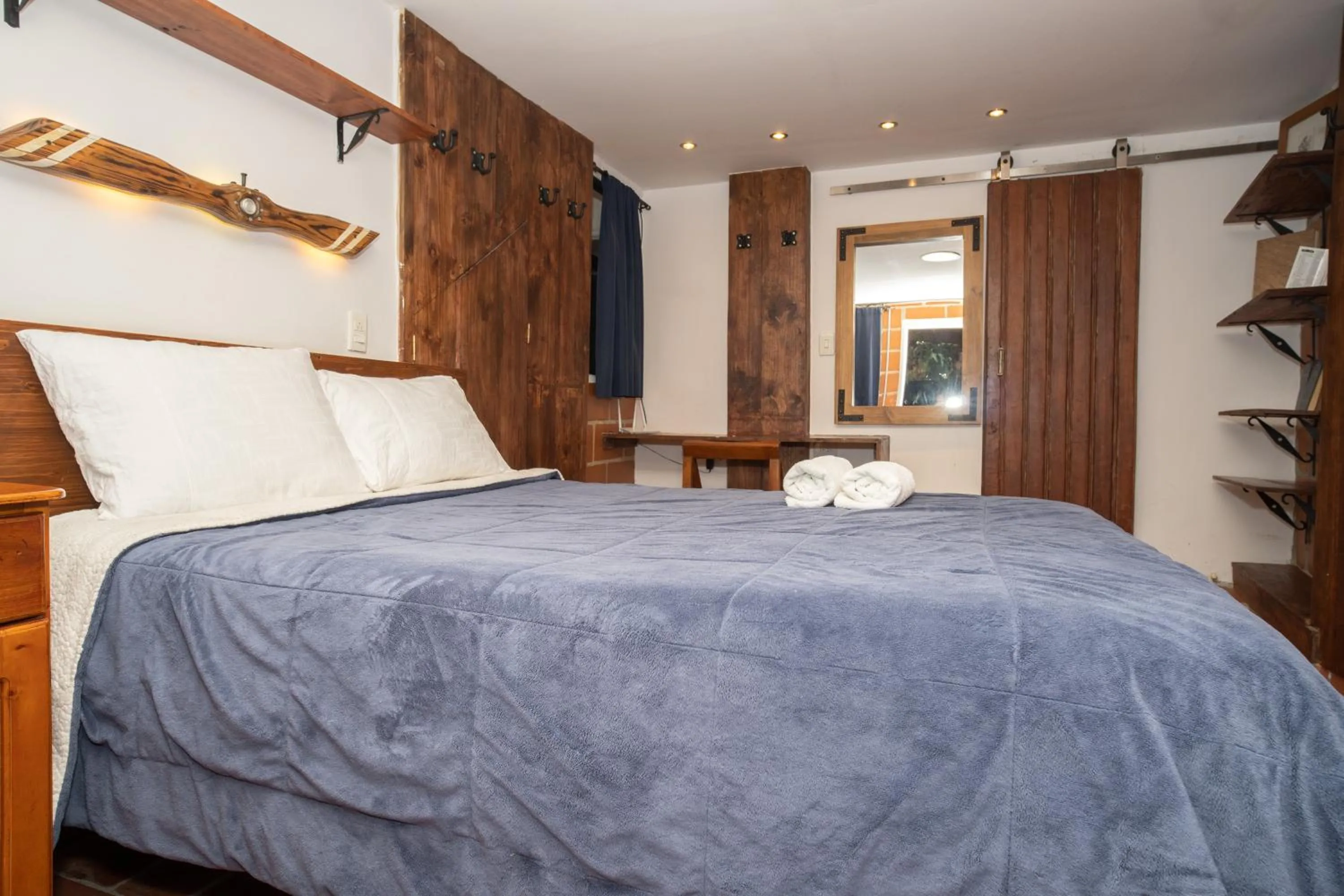 Bed in Hotel Spa Bliss Guatape