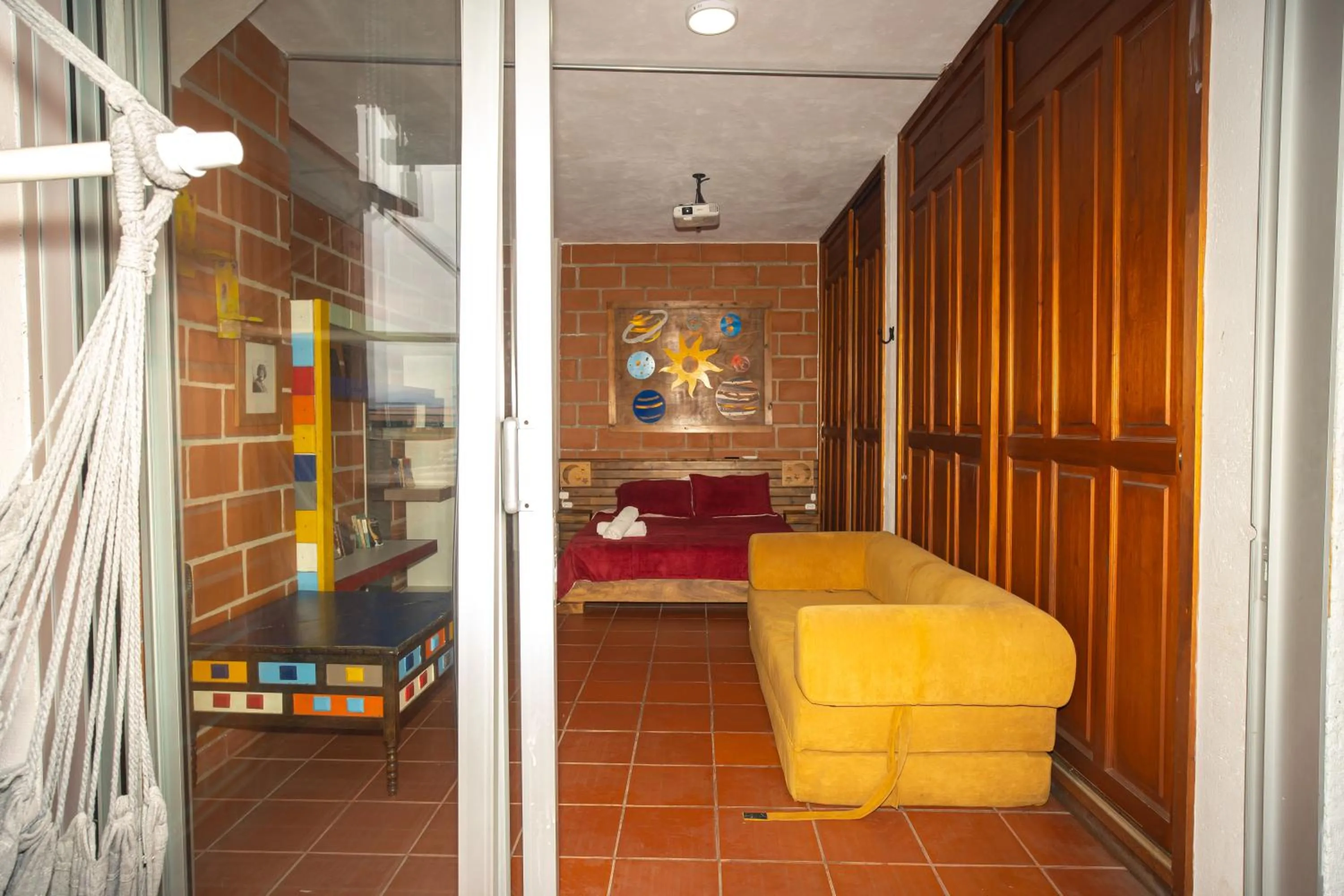 Bed in Hotel Spa Bliss Guatape