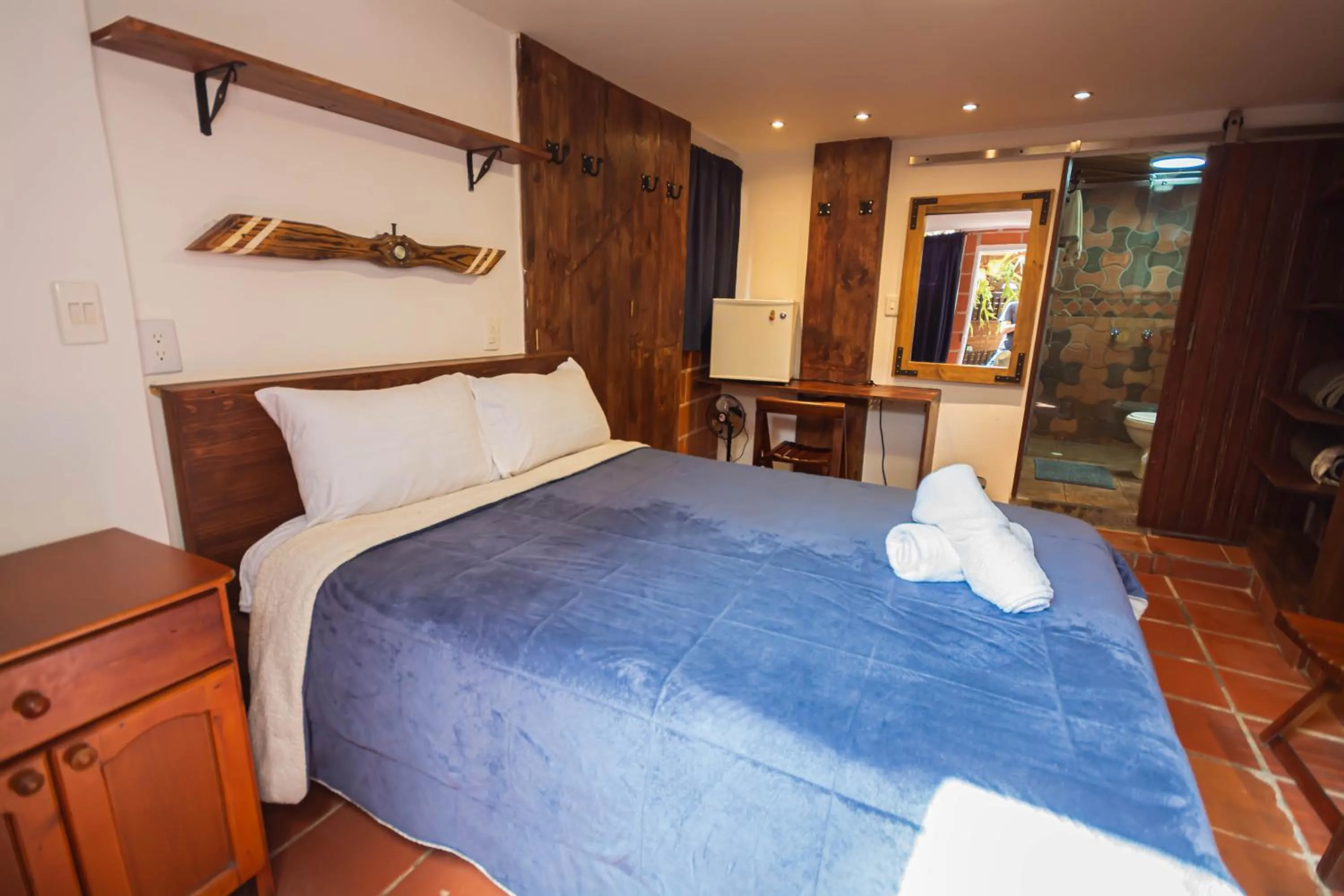 Bed in Hotel Spa Bliss Guatape