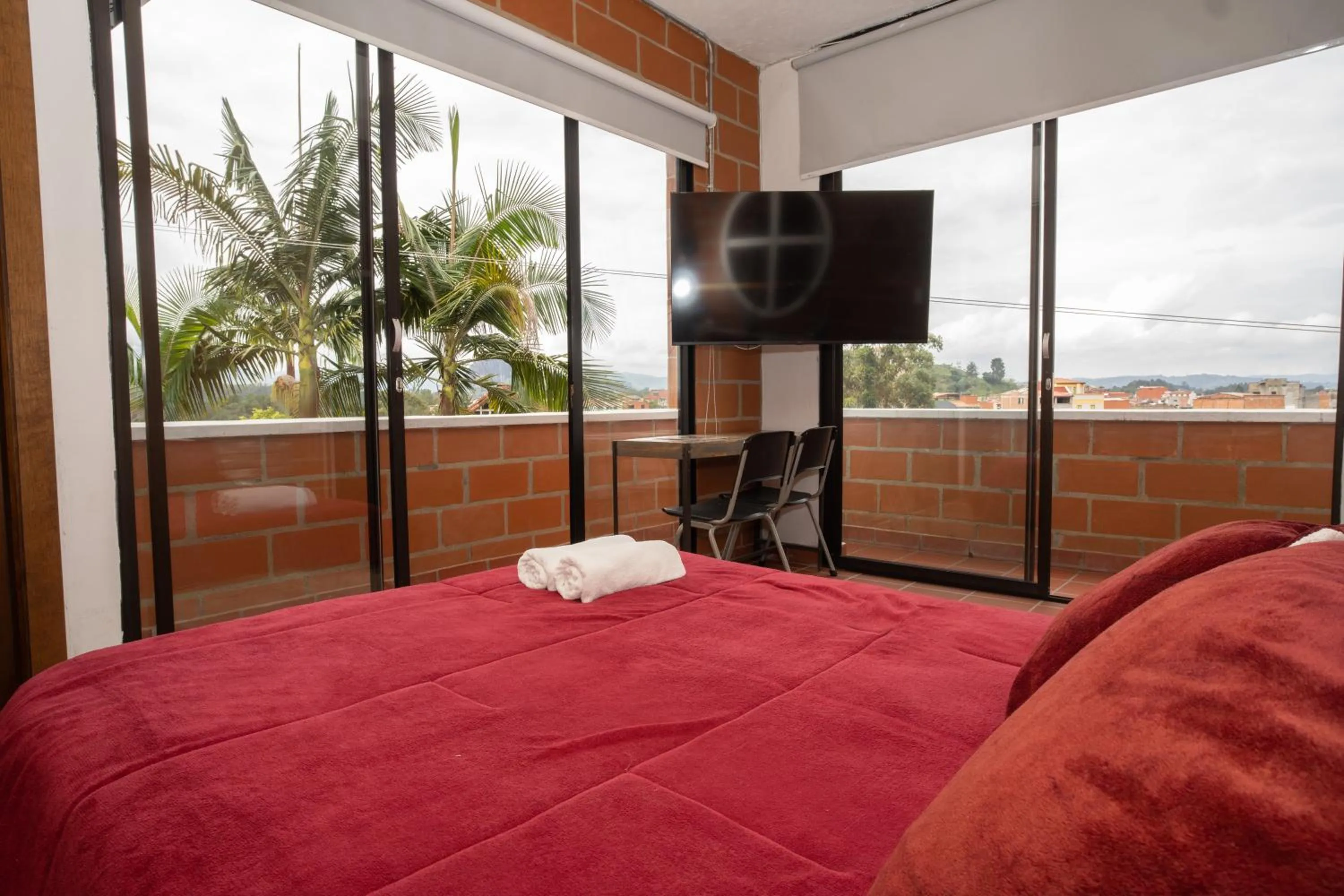 Bed in Hotel Spa Bliss Guatape