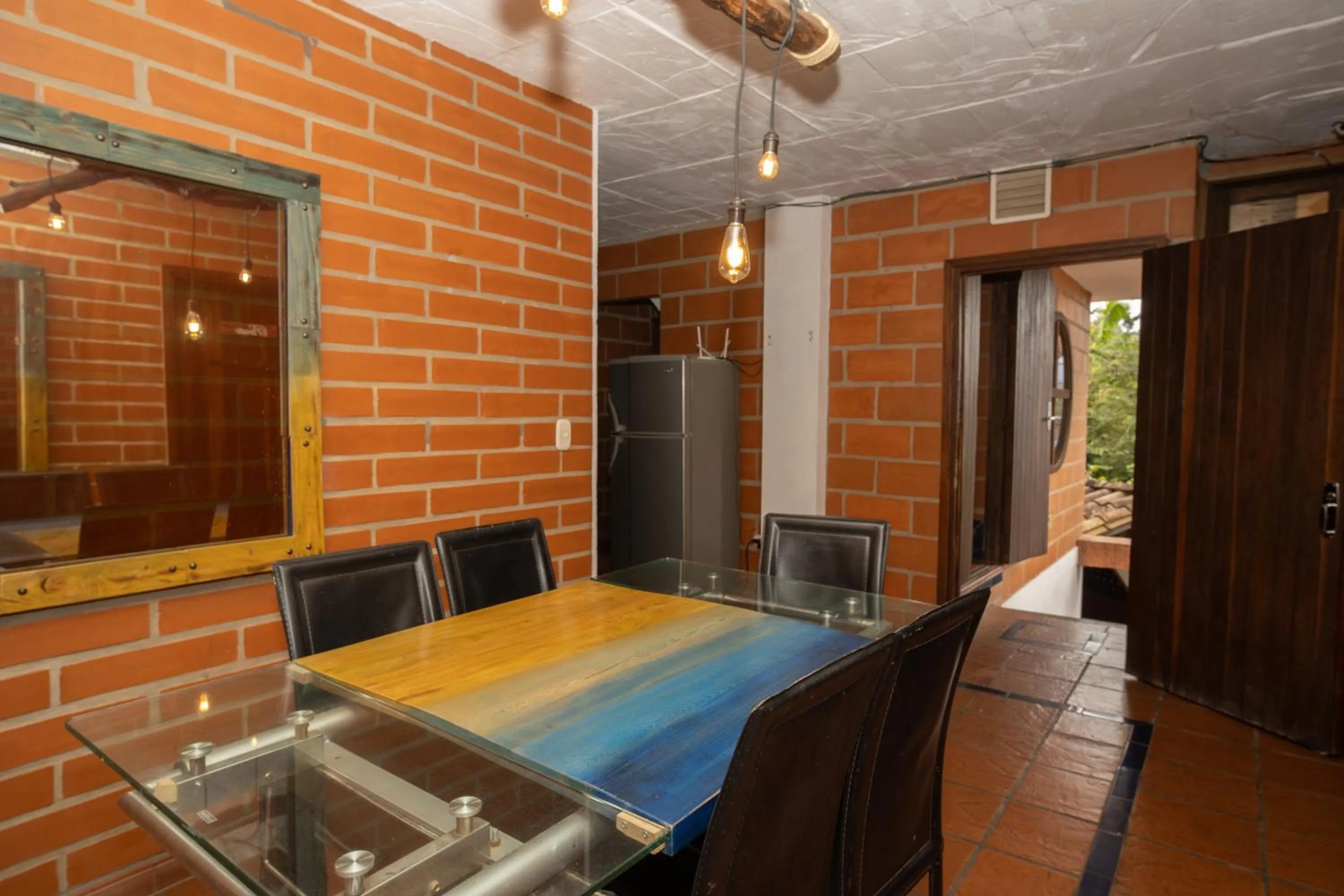 Dining area in Hotel Spa Bliss Guatape