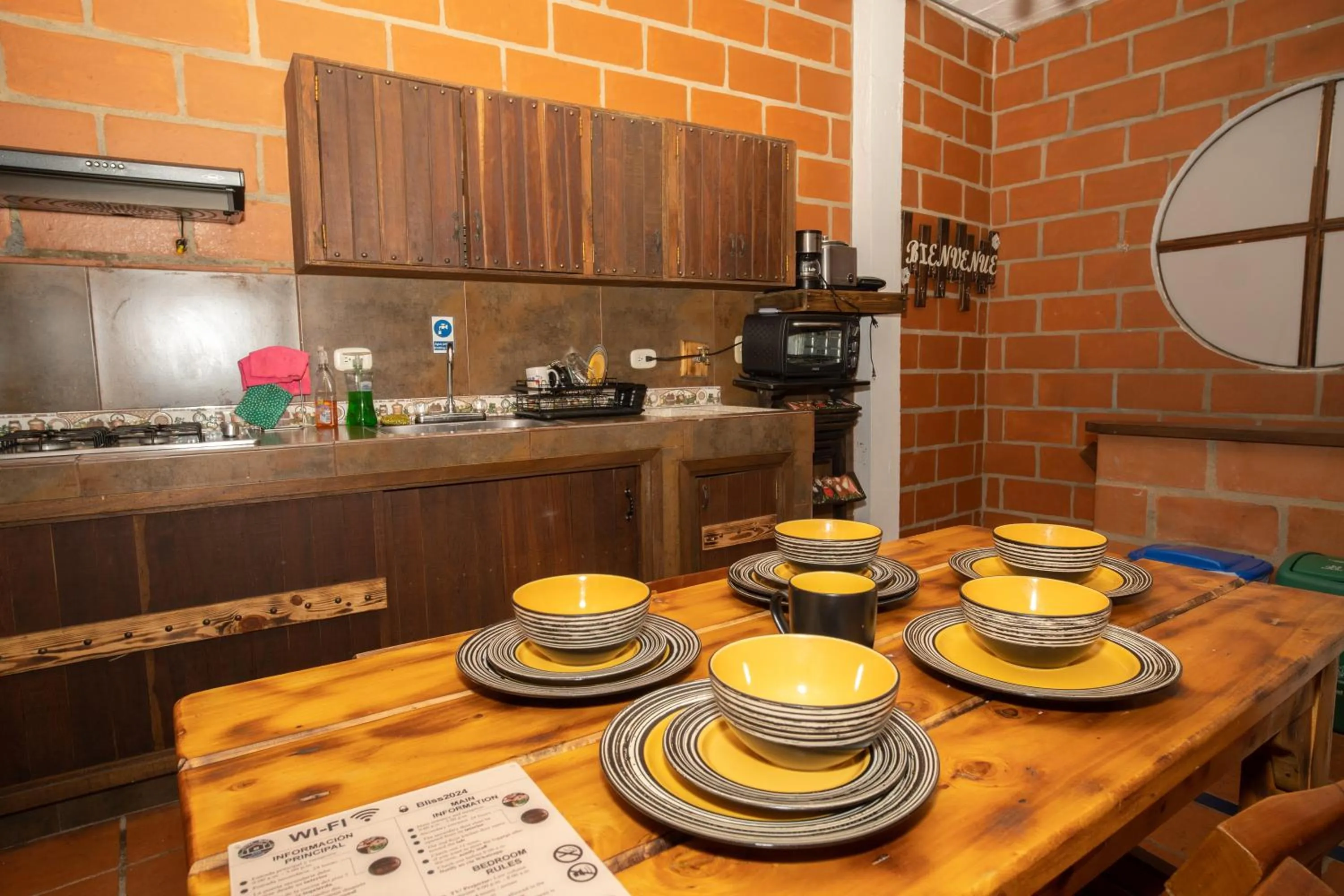 Kitchen or kitchenette in Hotel Spa Bliss Guatape