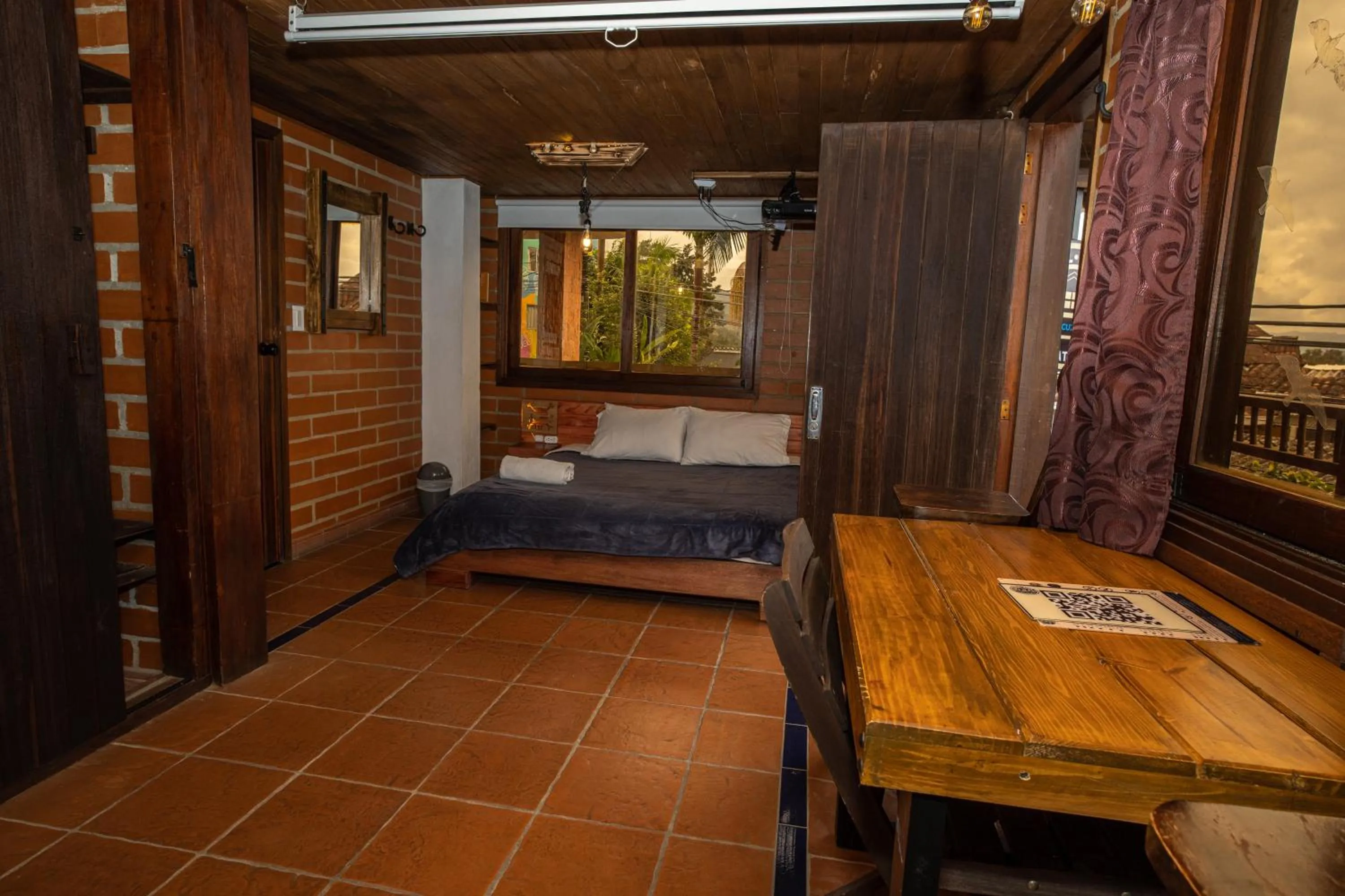 Bed in Hotel Spa Bliss Guatape