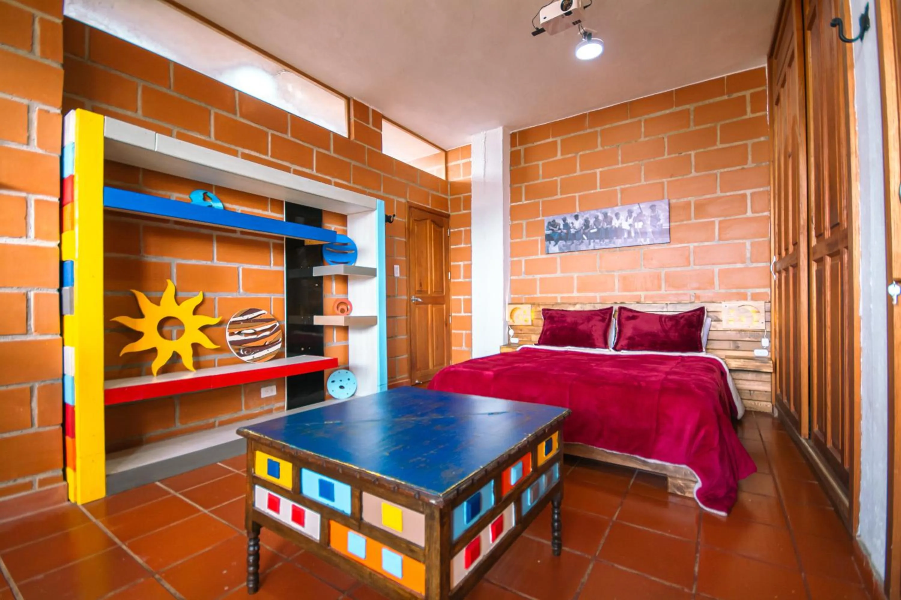 Bed in Hotel Spa Bliss Guatape