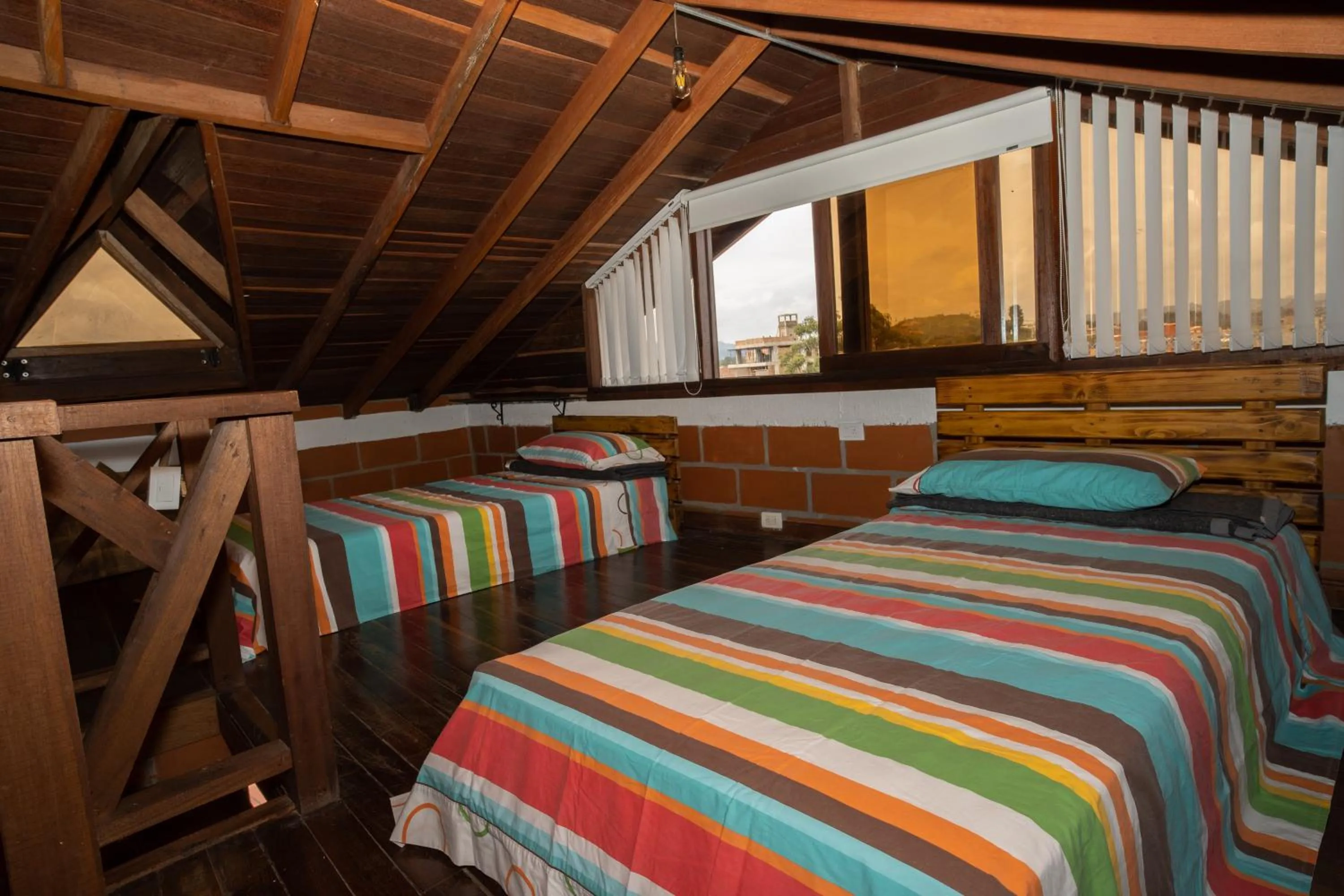 Bed in Hotel Spa Bliss Guatape