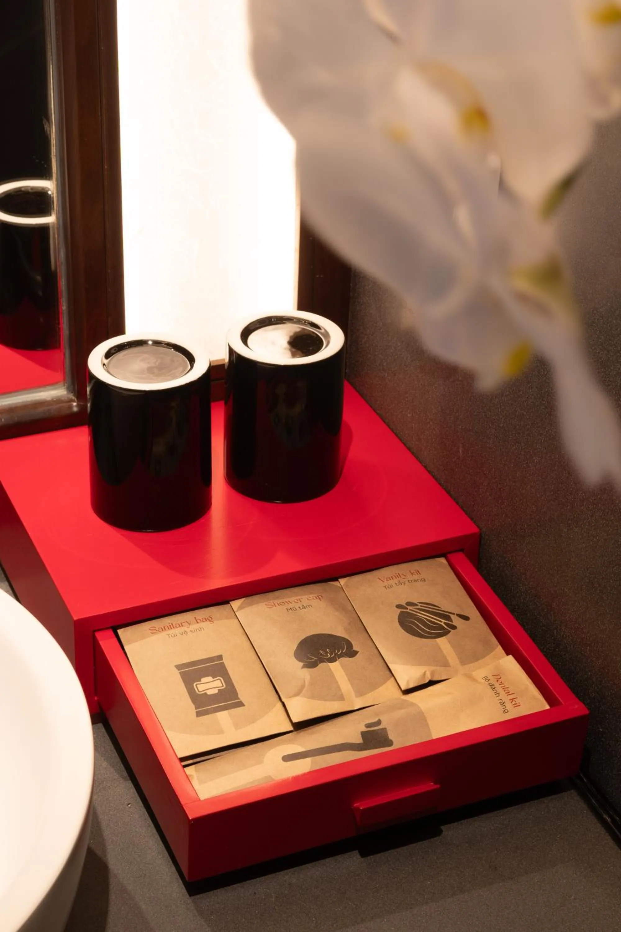 Decorative detail in Suzu Saigon - A Boutique Hotel