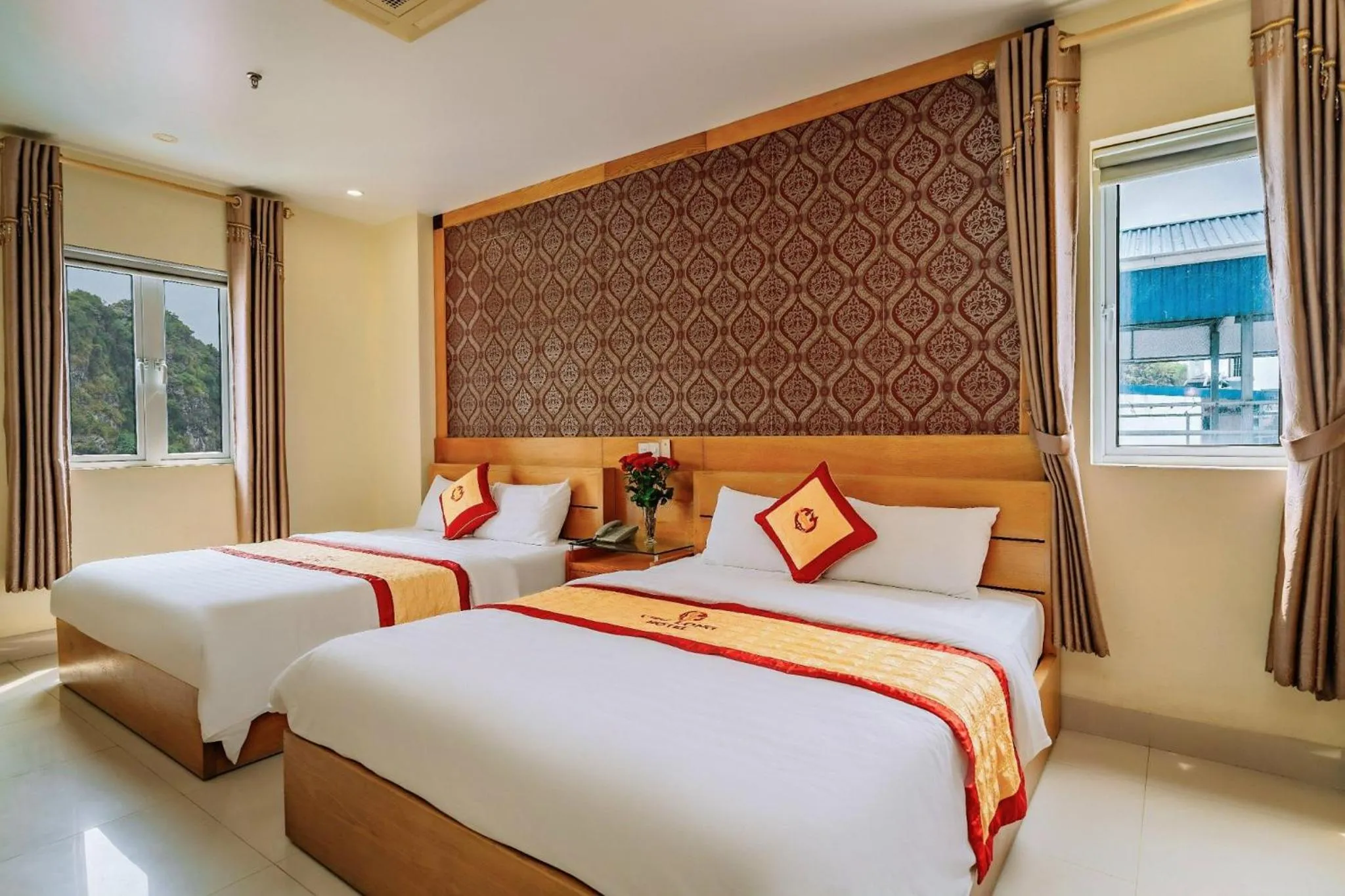 Bed in Chu Long Hotel & Spa