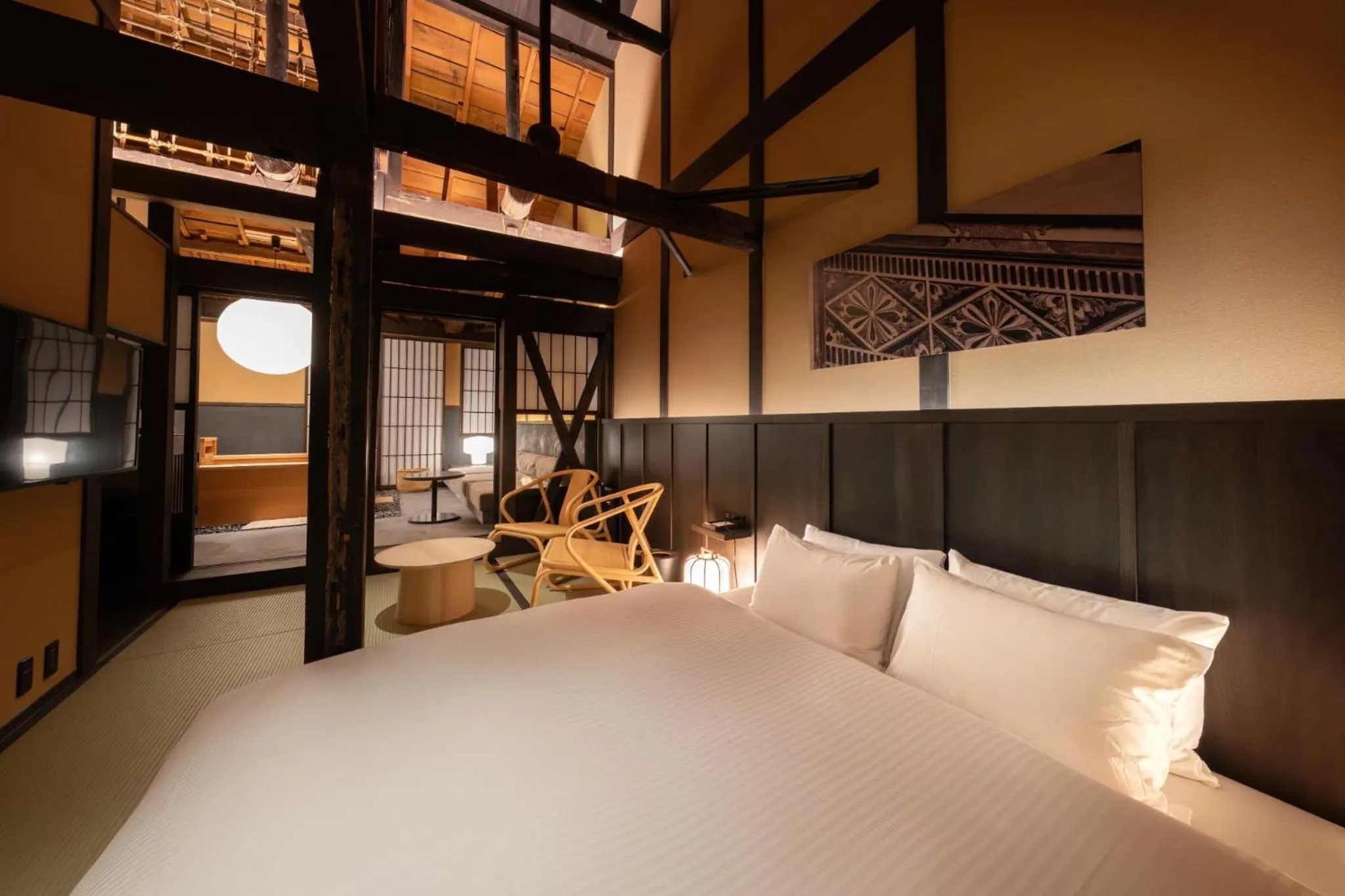 Bed in Nazuna Kyoto Higashi Honganji